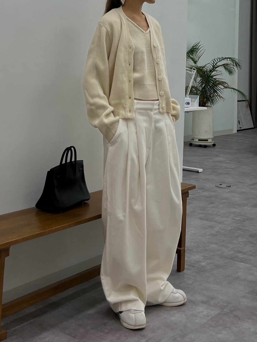 Corduroy Wide Leg Slacks