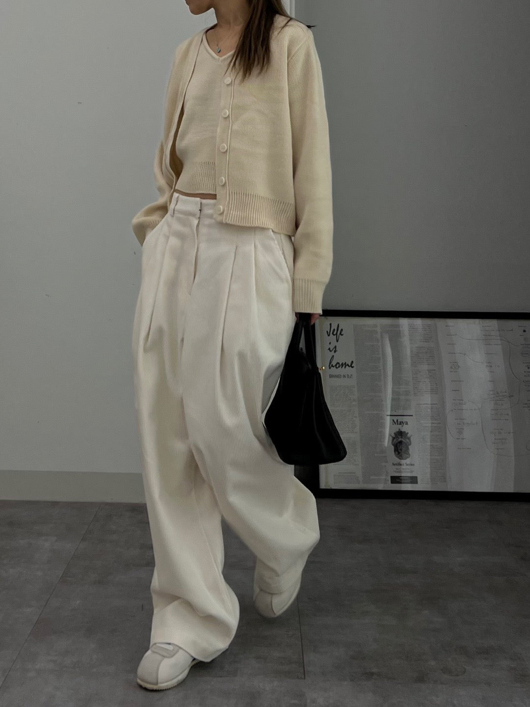 Corduroy Wide Leg Slacks
