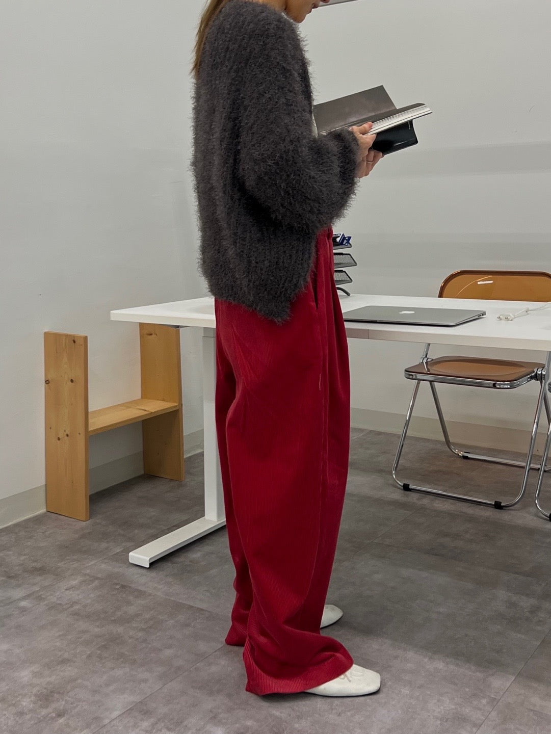 Corduroy Wide Leg Slacks