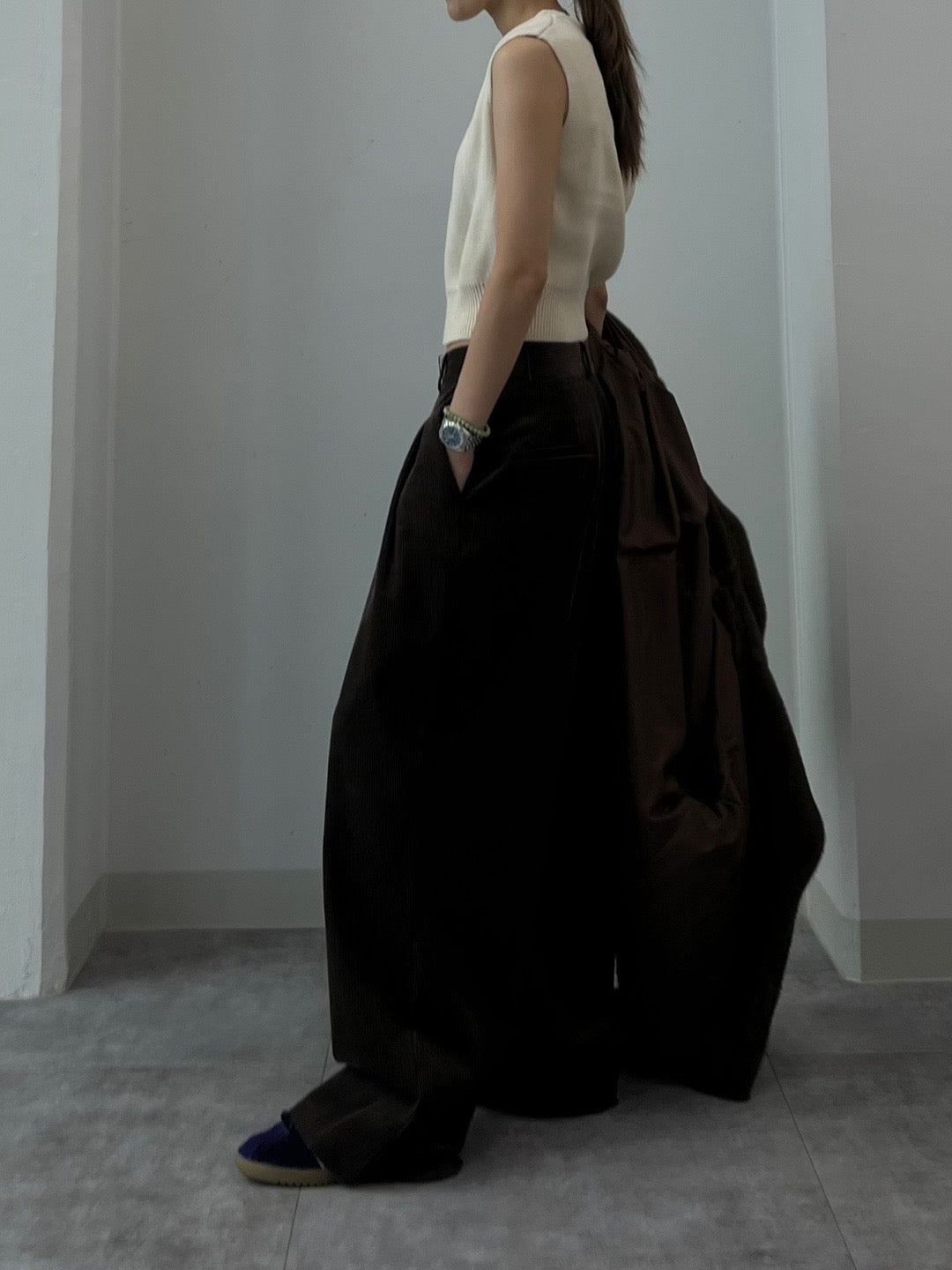 Corduroy Wide Leg Slacks