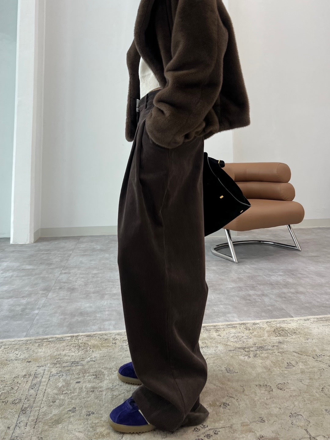 Corduroy Wide Leg Slacks