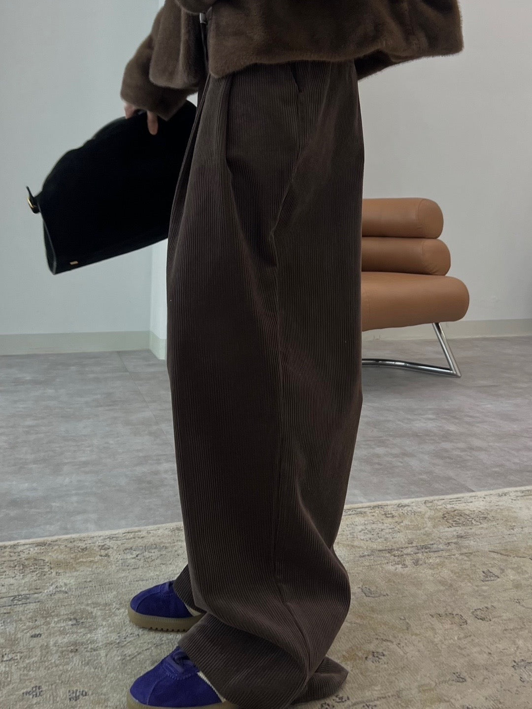 Corduroy Wide Leg Slacks