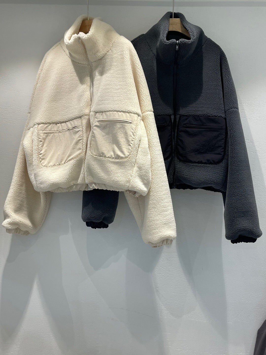 Snow Nylon Patched Fleece Jacket