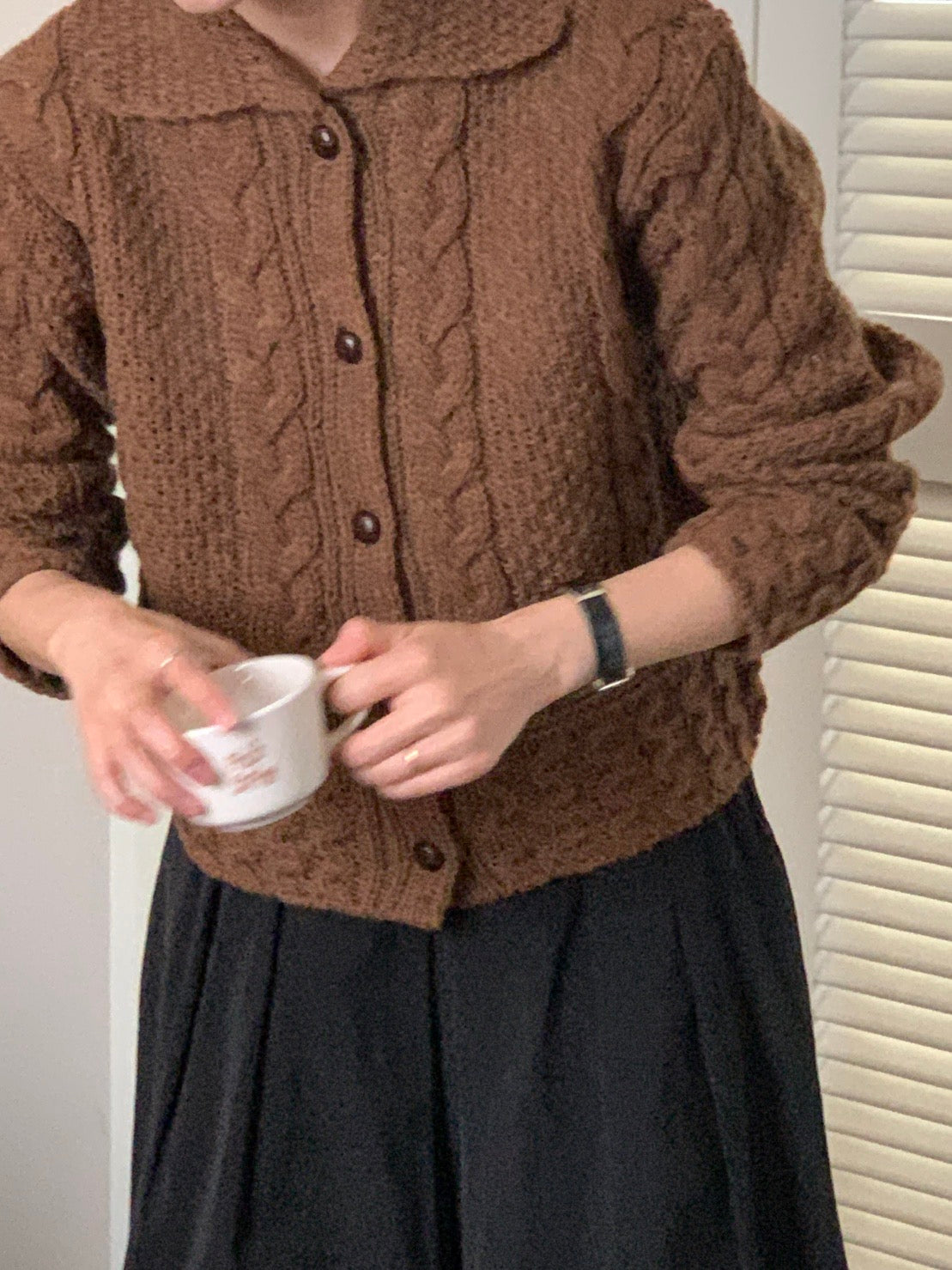 Scottish Wool Multi Cable Cardigan