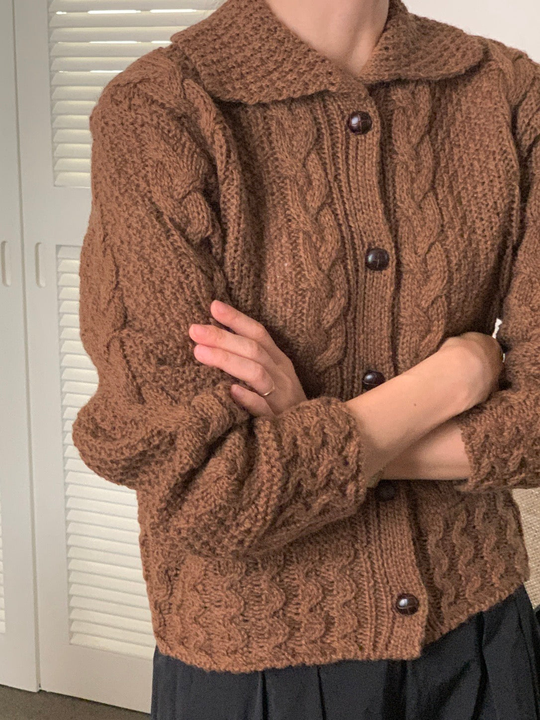 Scottish Wool Multi Cable Cardigan