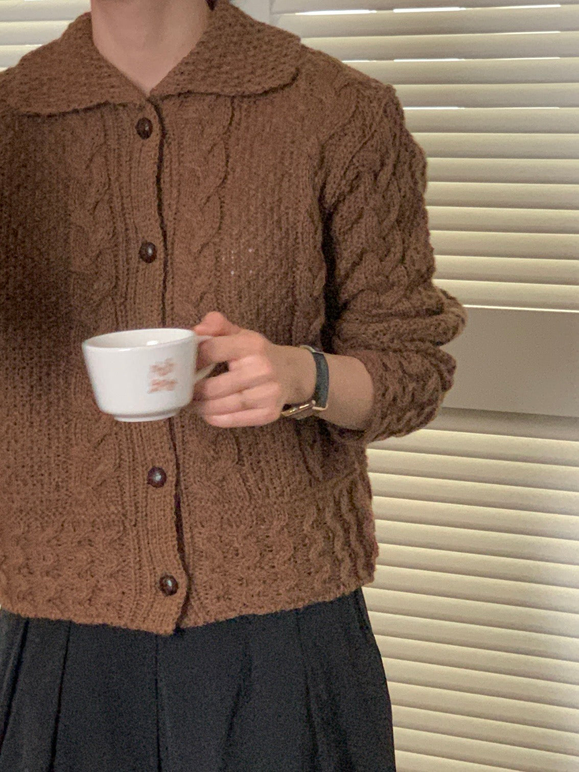 Scottish Wool Multi Cable Cardigan