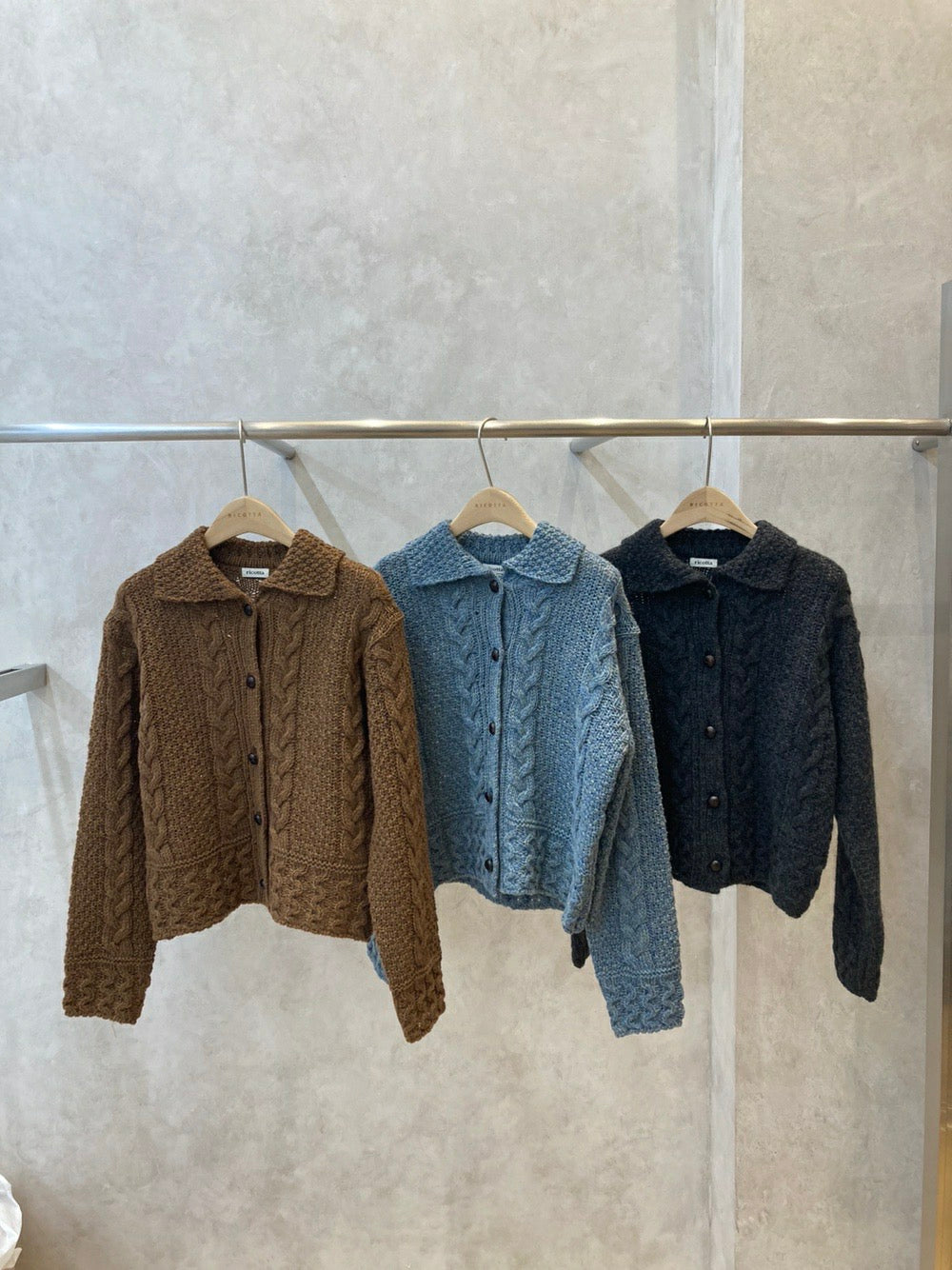 Scottish Wool Multi Cable Cardigan