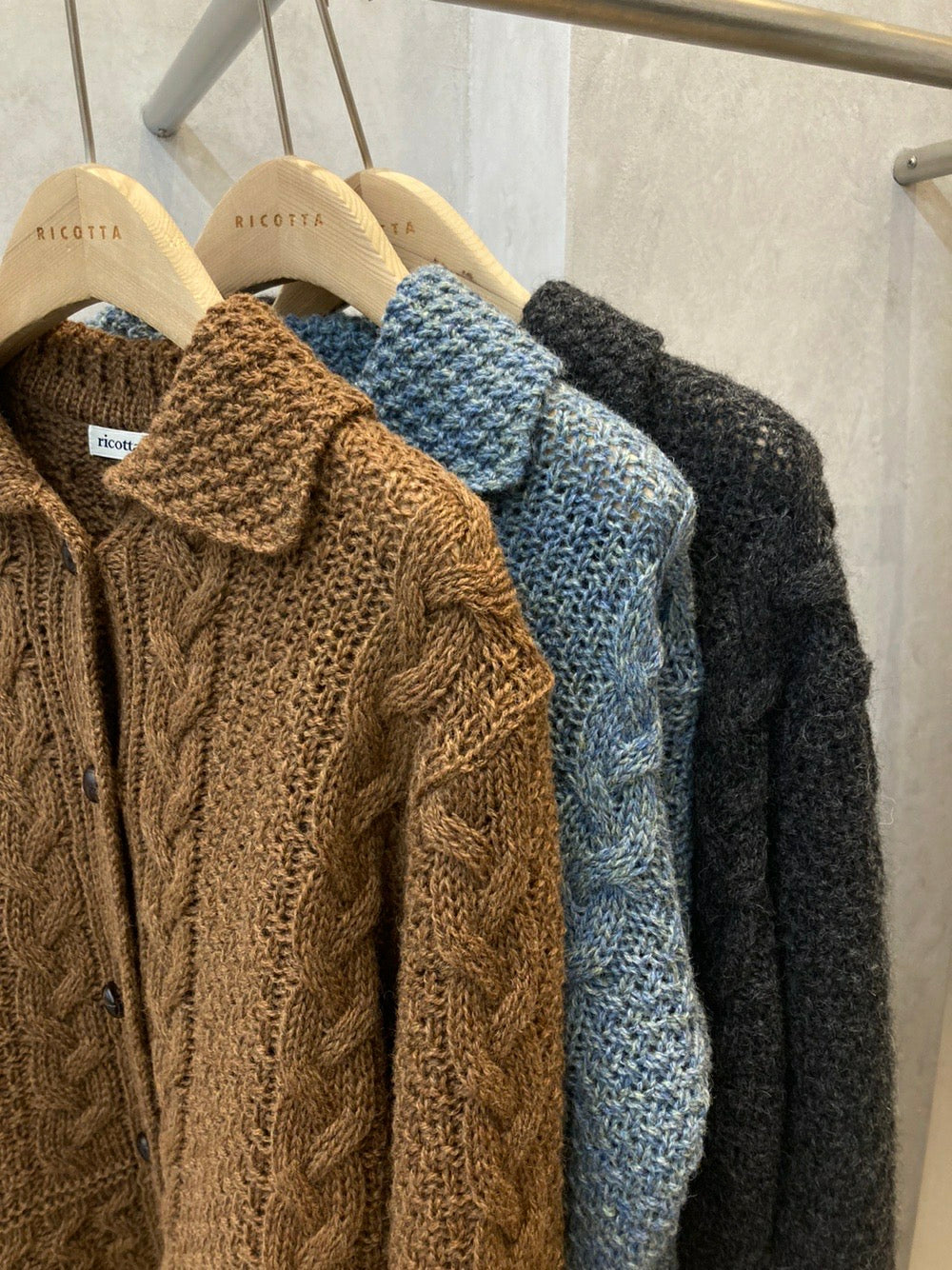 Scottish Wool Multi Cable Cardigan