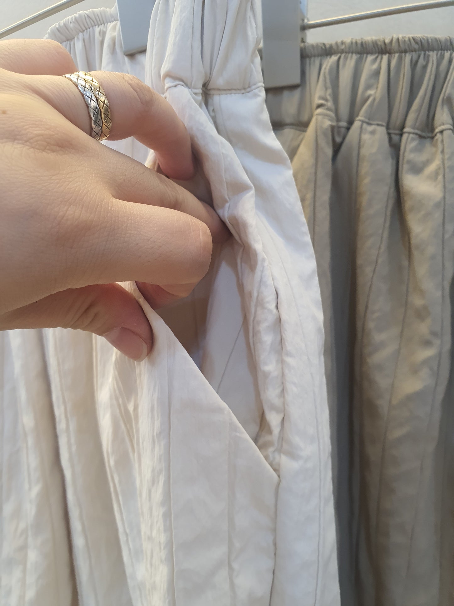 Nylon Jacquard Straight Skirt