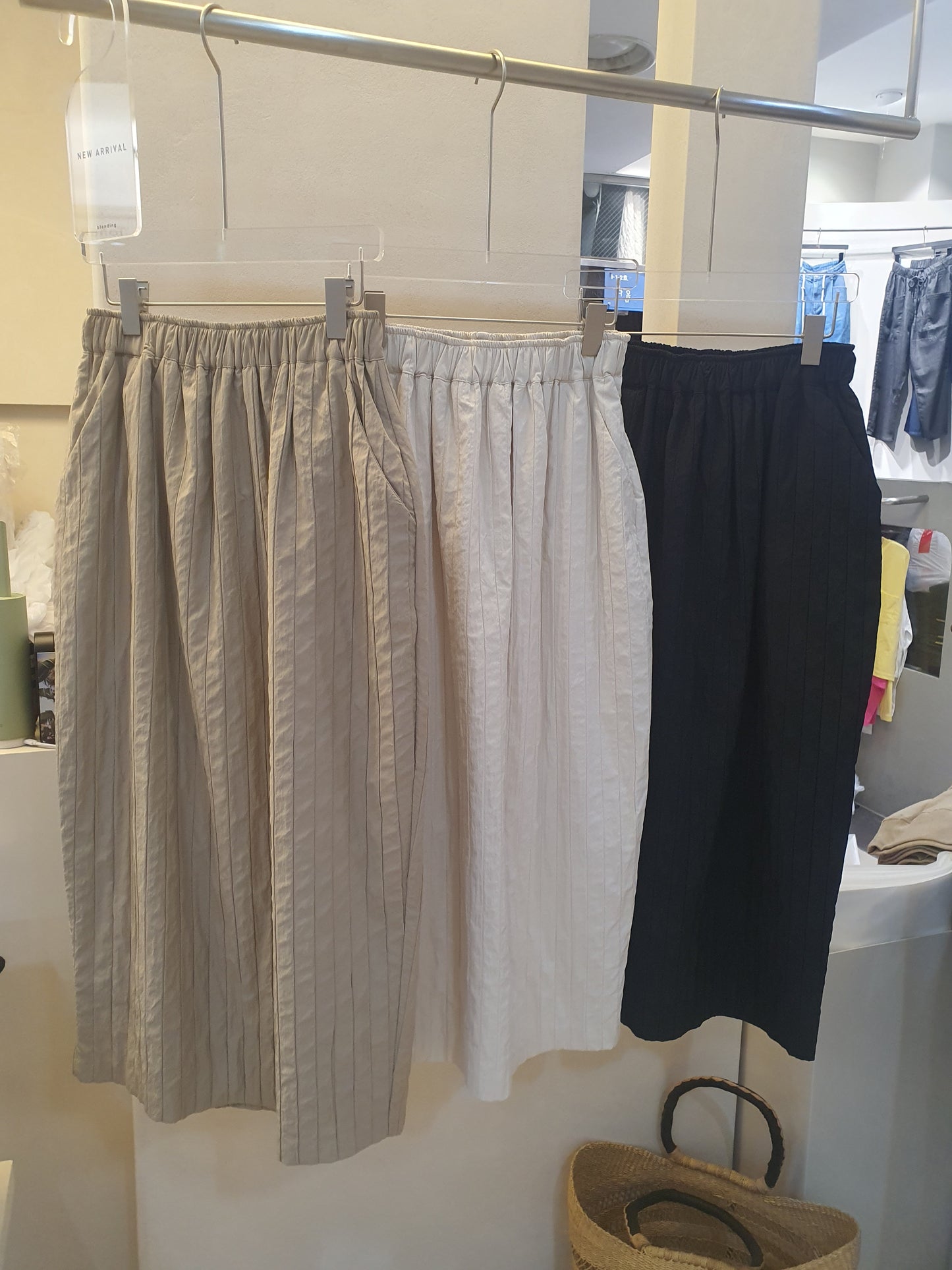 Nylon Jacquard Straight Skirt