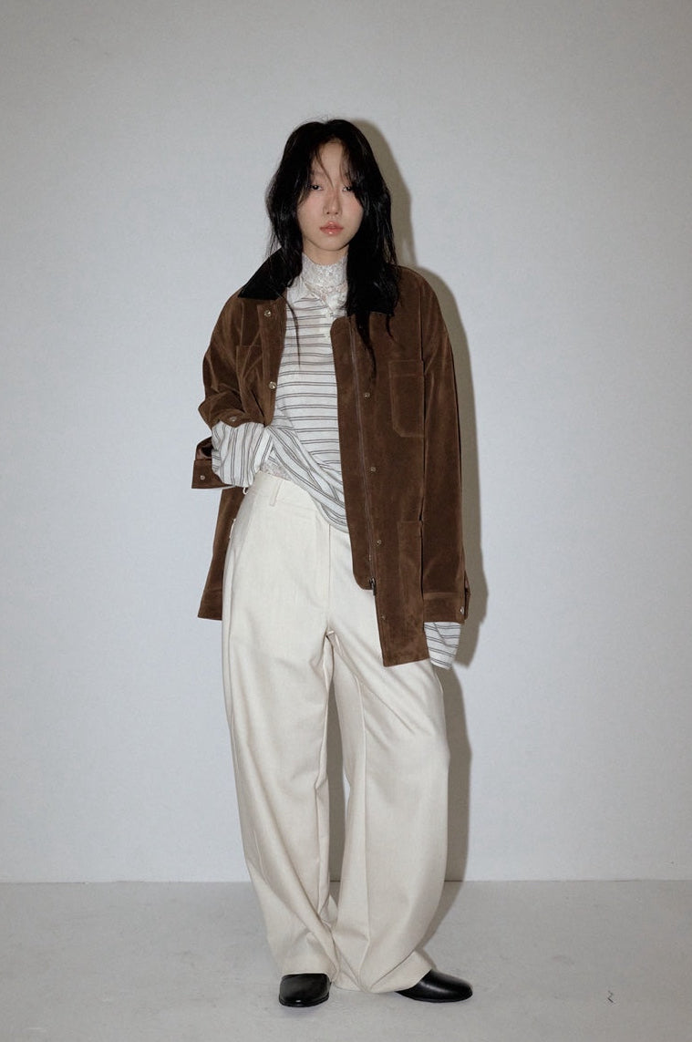 <Pre-Order> Faux Suede Barn Jacket