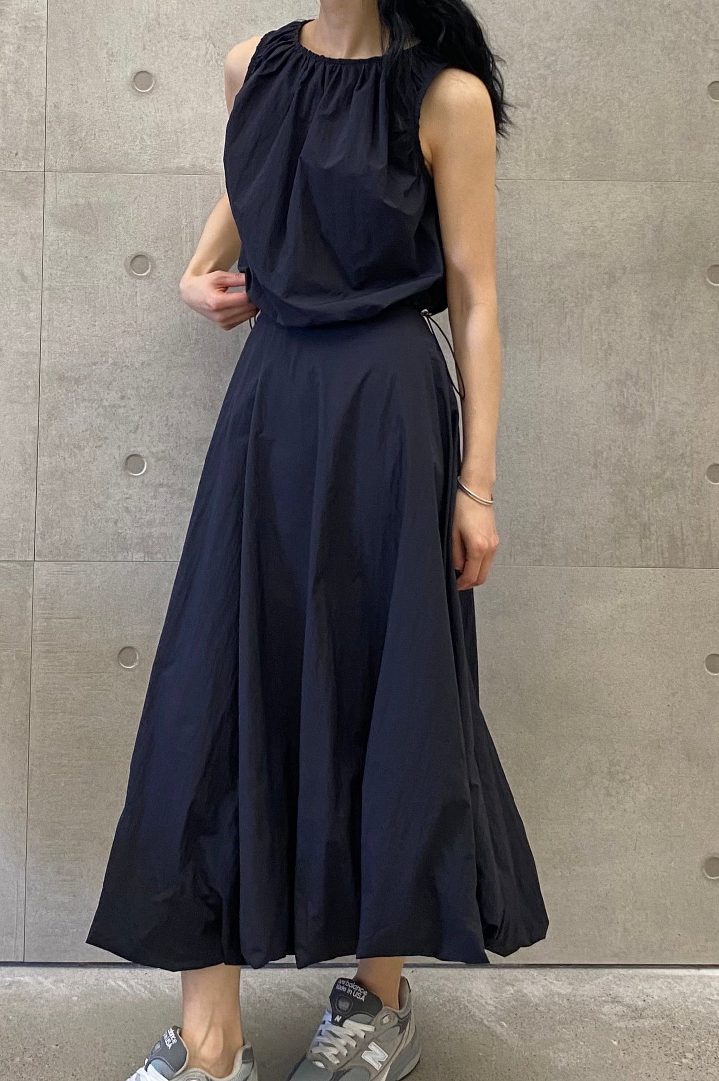 Crush Nylon Bubble Skirt