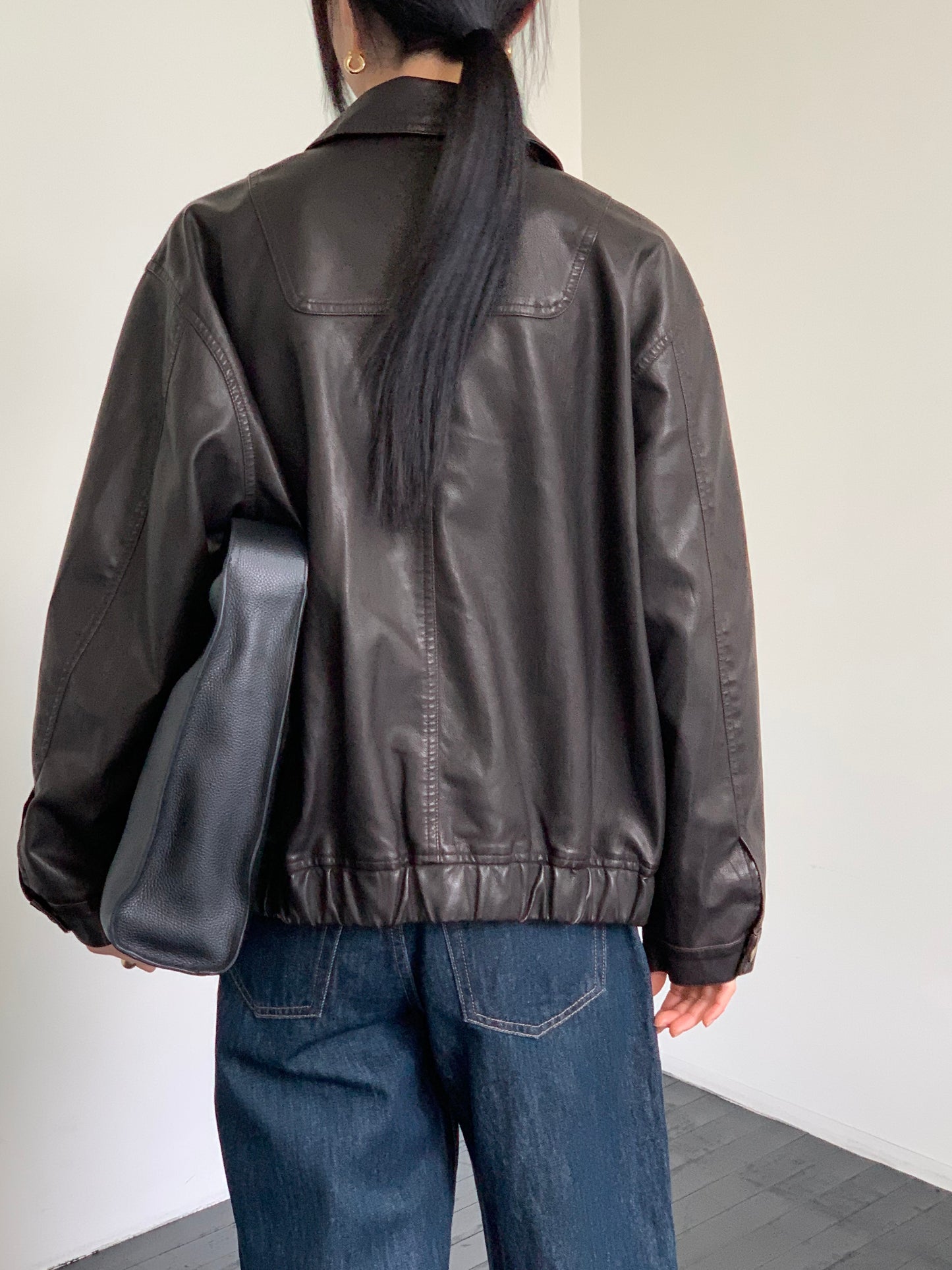 <Pre-Order> Vegan Leather Blouson Jacket