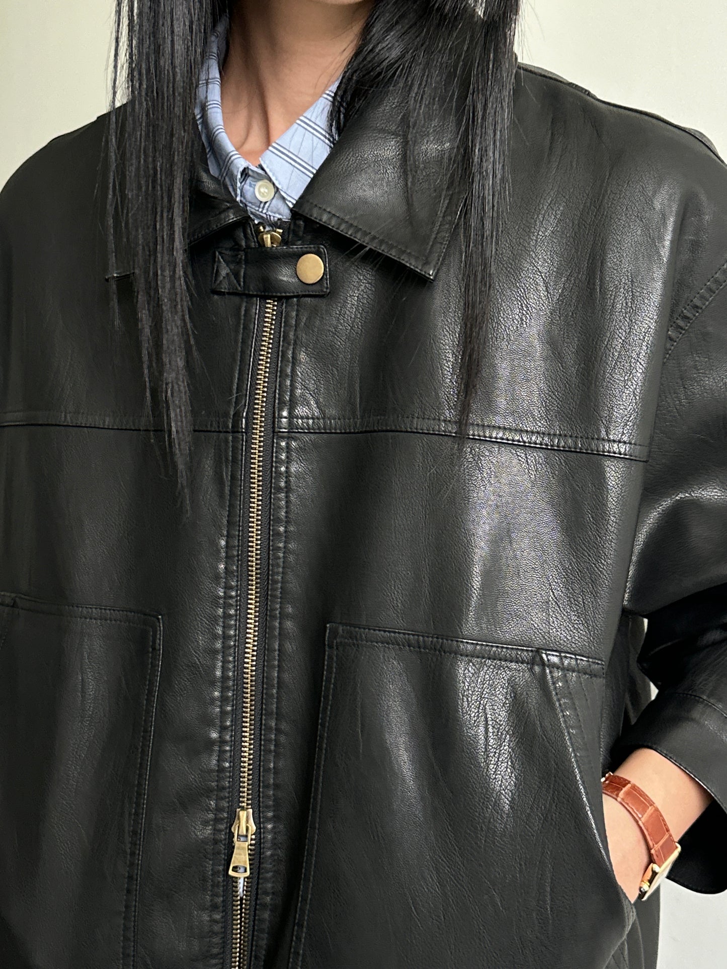 <Pre-Order> Vegan Leather Blouson Jacket