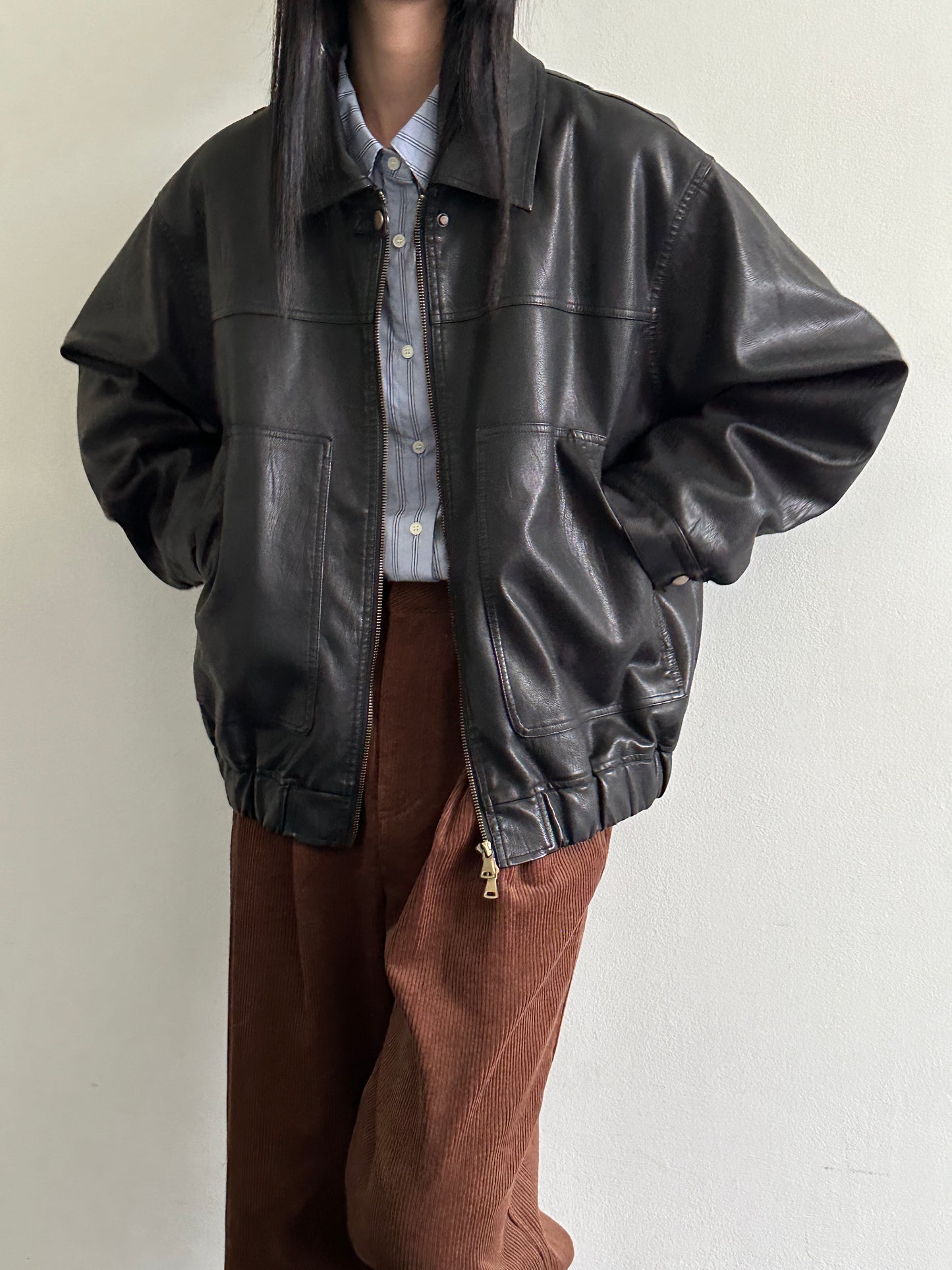 <Pre-Order> Vegan Leather Blouson Jacket