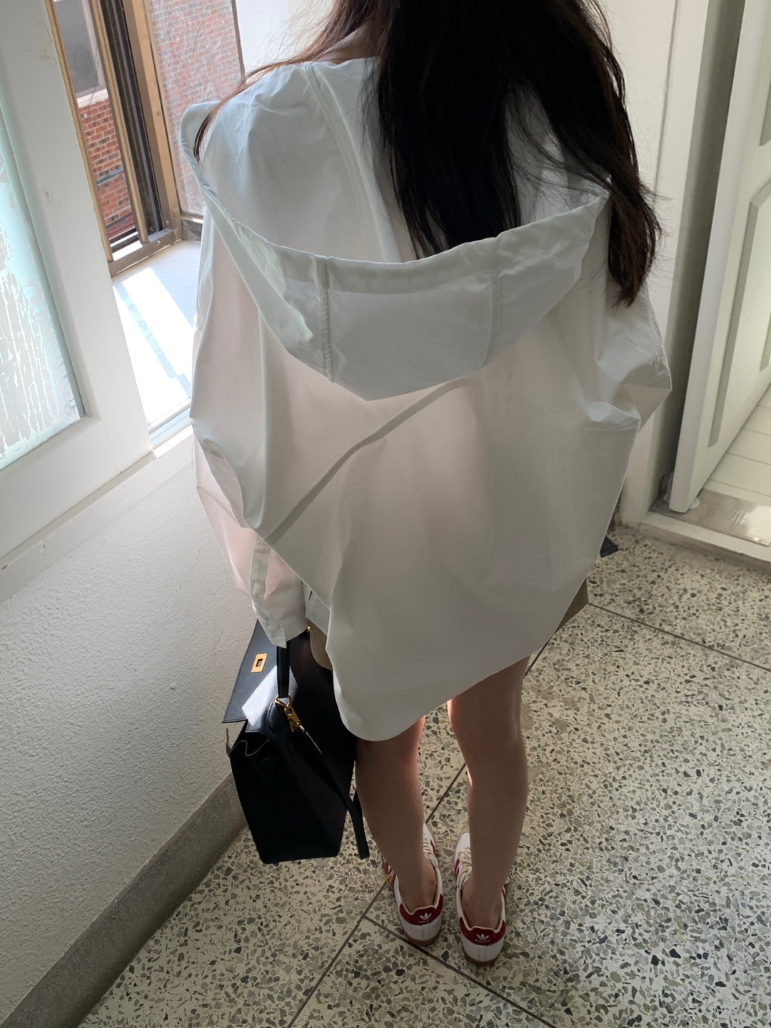 Cotton Hooded Shirt Jacket