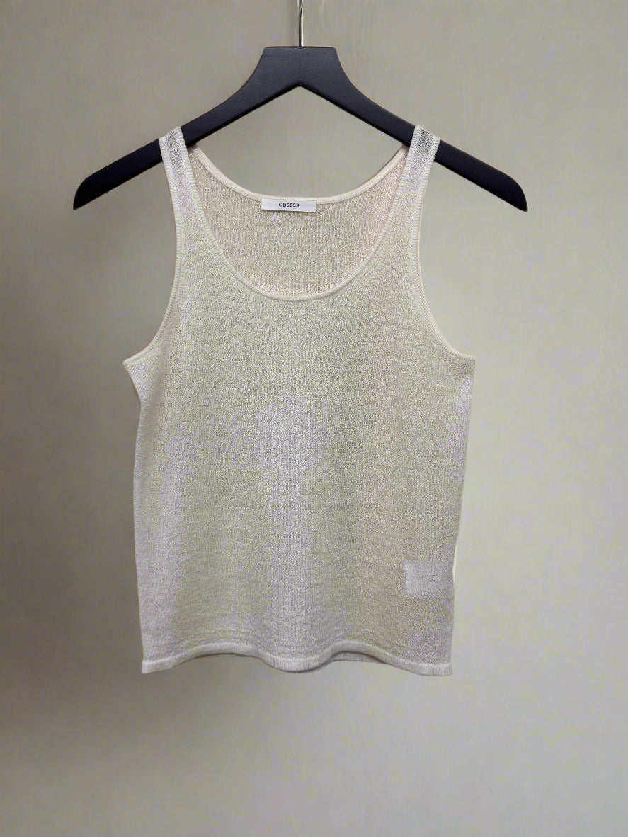 <Essential> <Pre-Order>Summer Wool Crepe Knit Tank Top