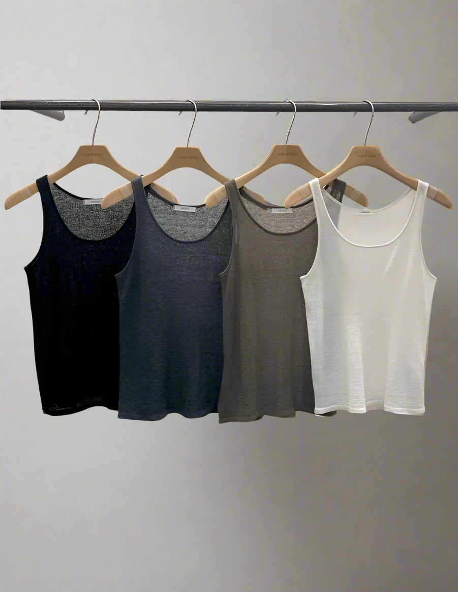 <Essential> <Pre-Order>Summer Wool Crepe Knit Tank Top