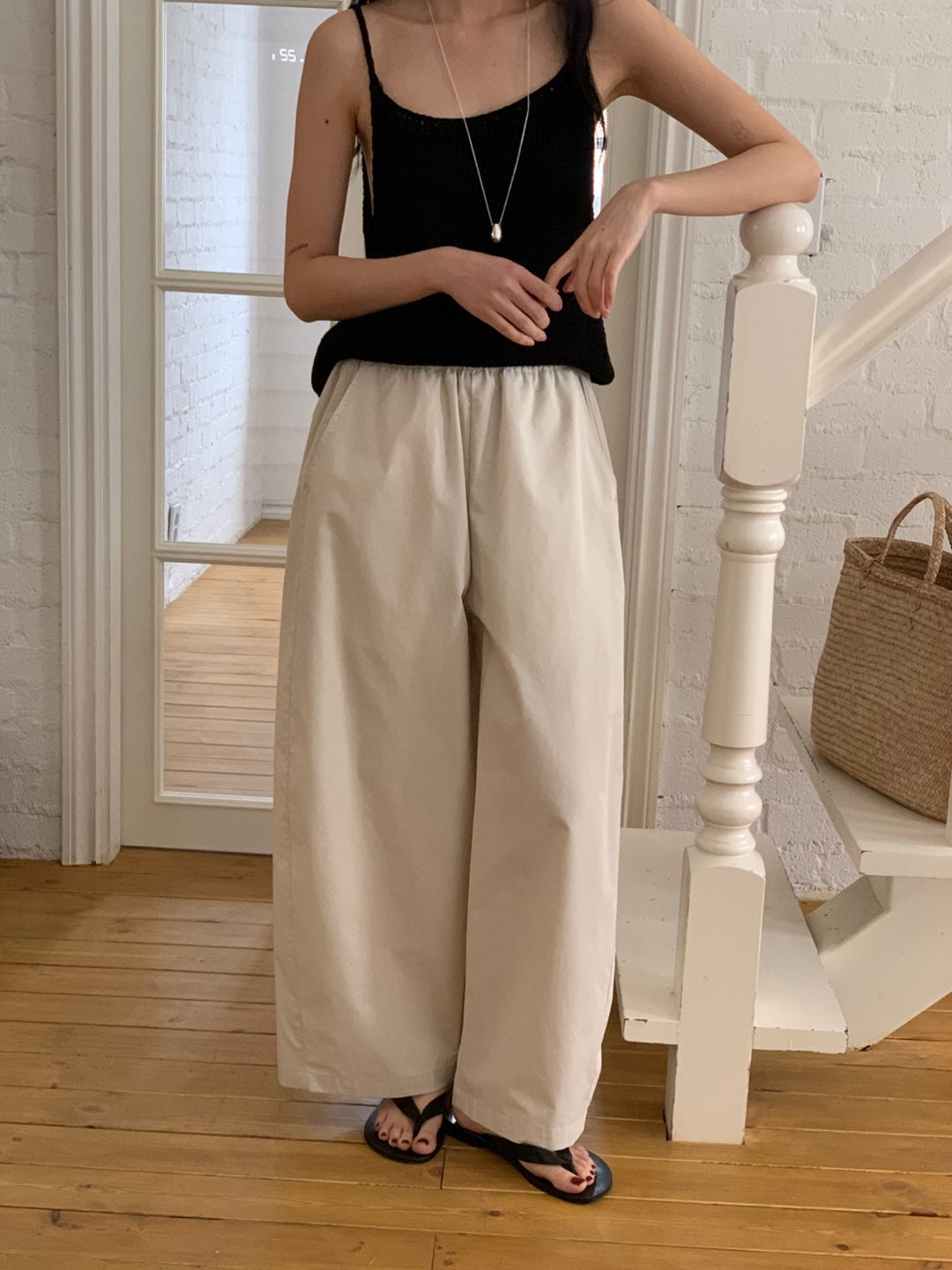 <Pre-order>Wide Capri Pants