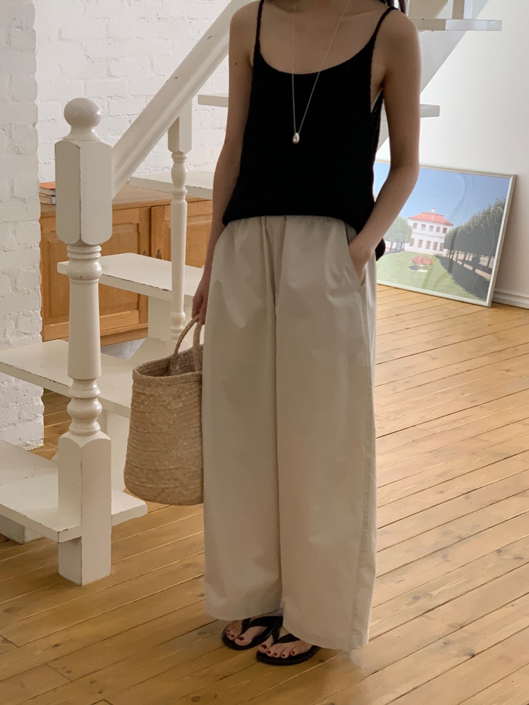 <Pre-order>Wide Capri Pants
