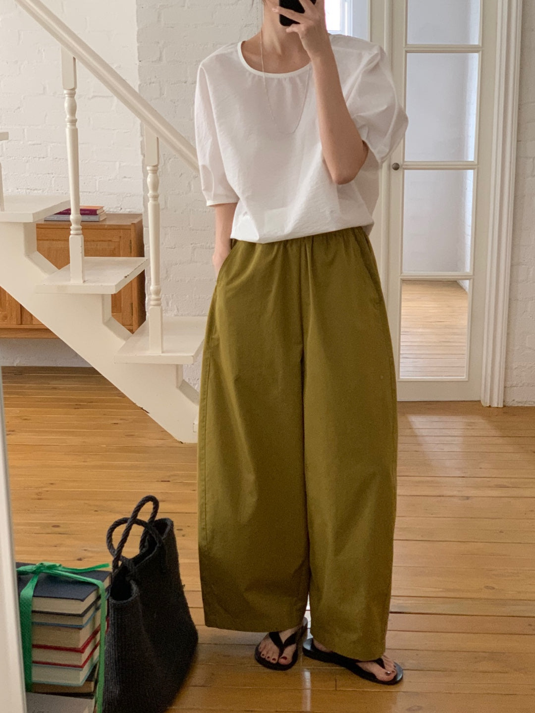 <Pre-order>Wide Capri Pants