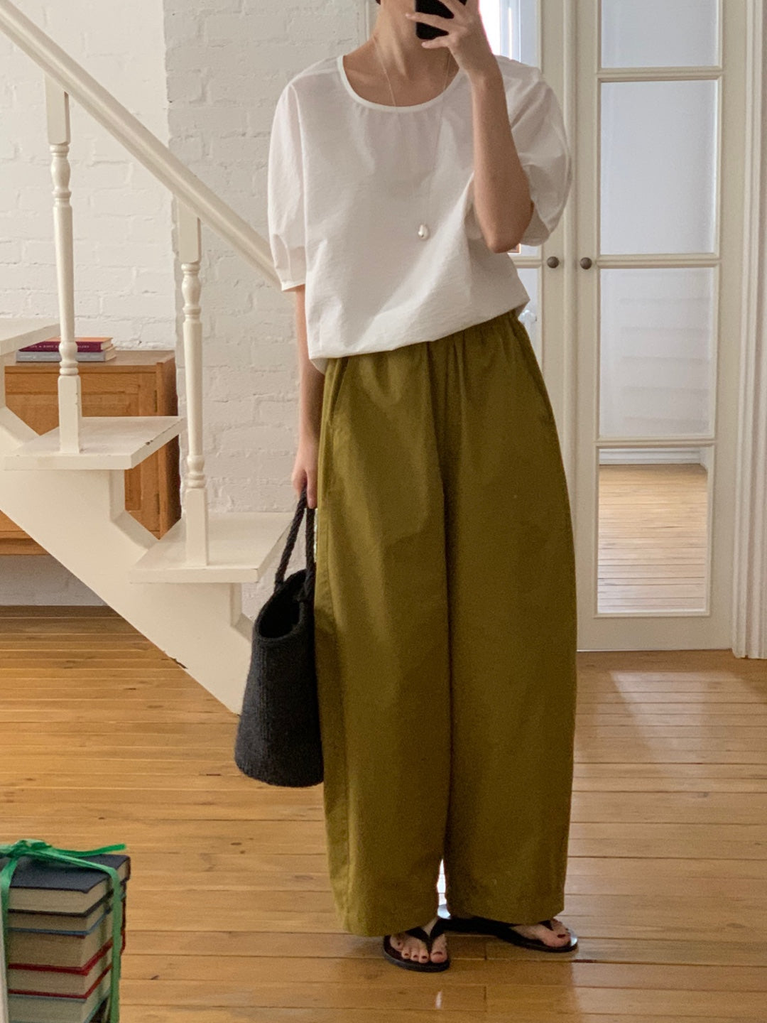 <Pre-order>Wide Capri Pants