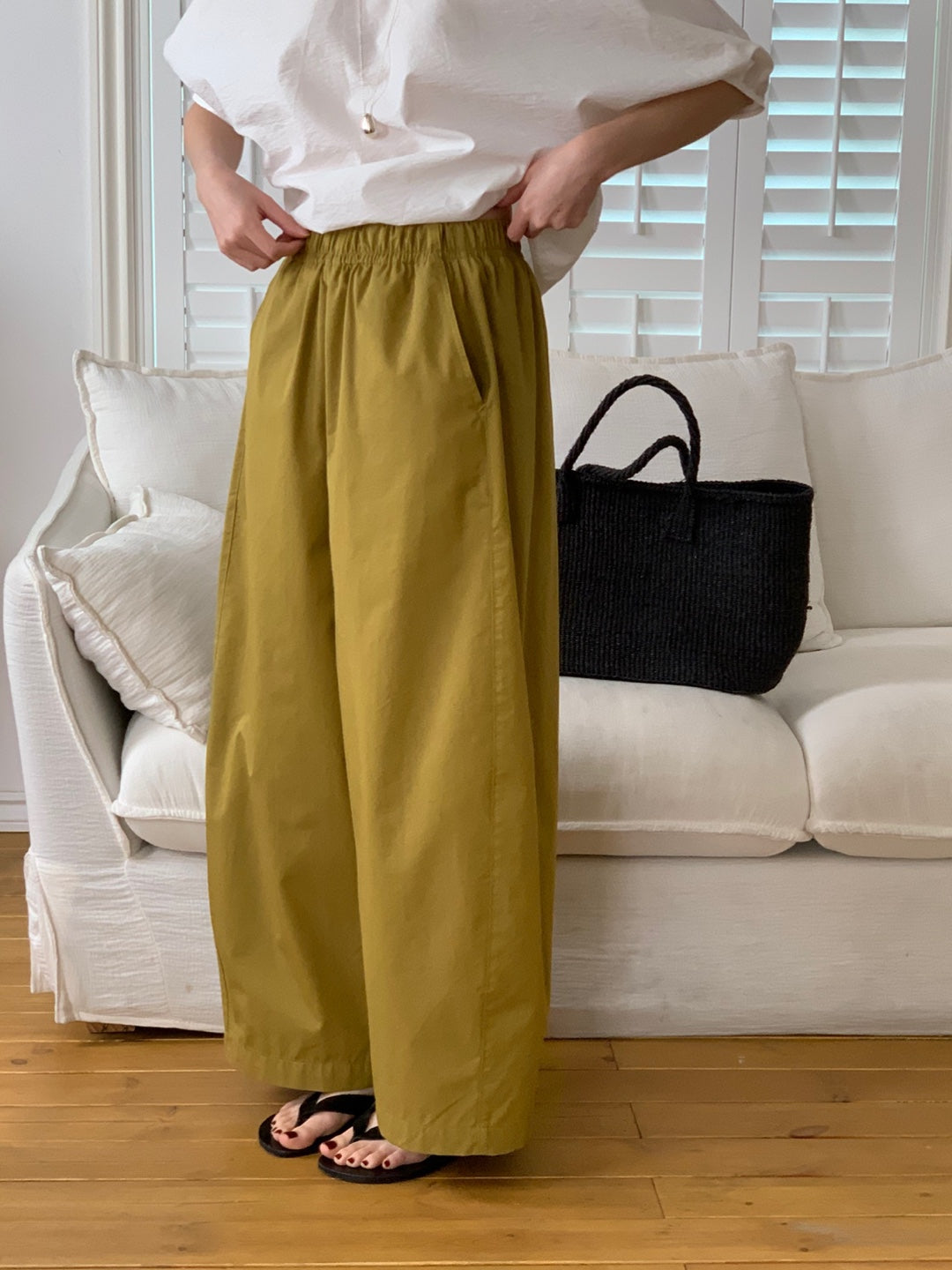 <Pre-order>Wide Capri Pants