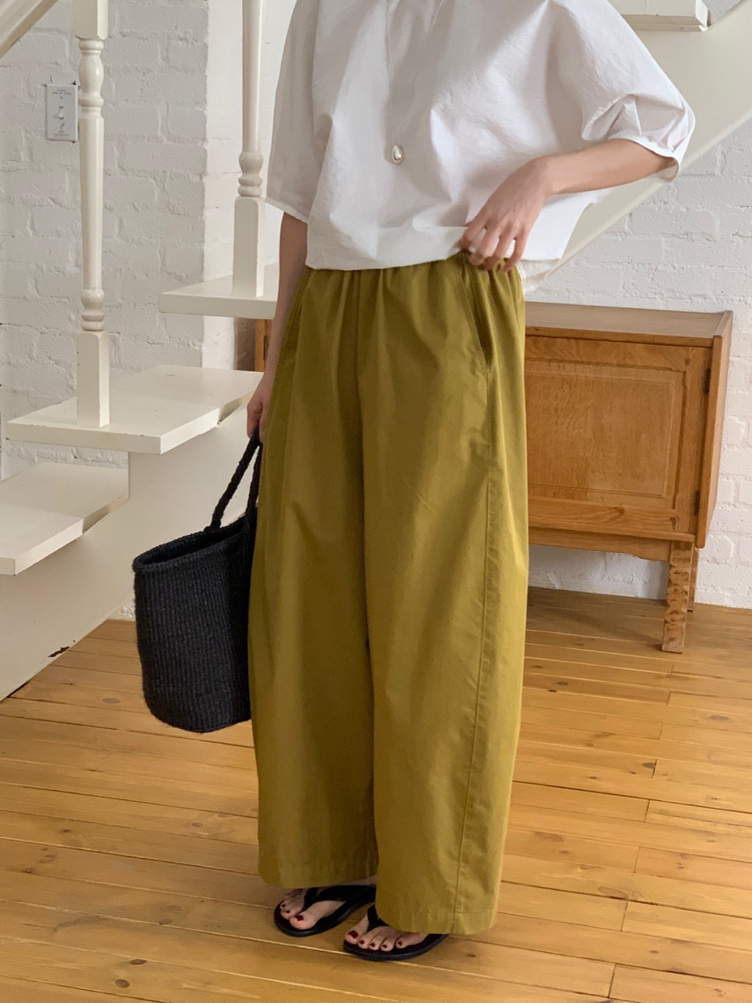 <Pre-order>Wide Capri Pants