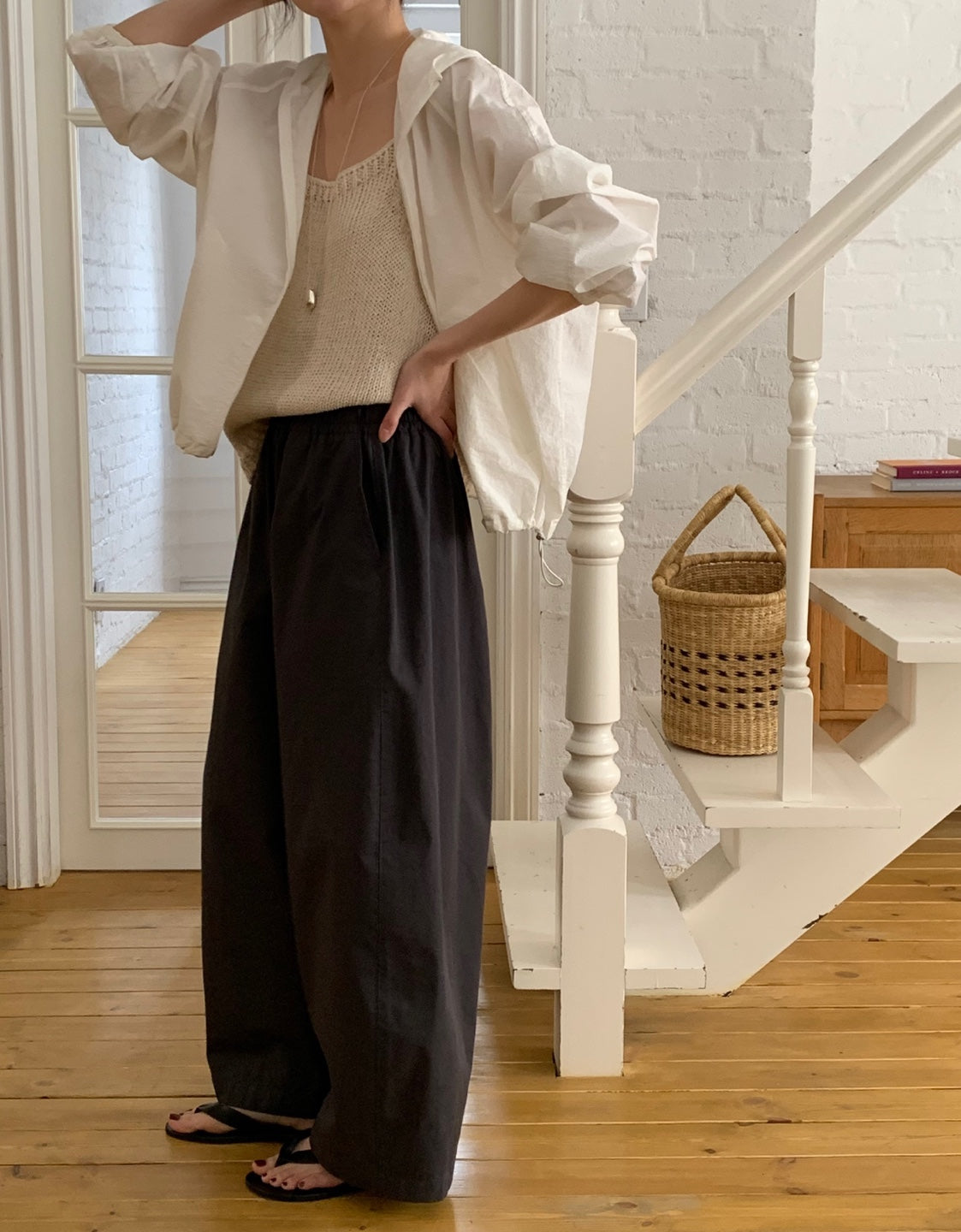 <Pre-order>Wide Capri Pants