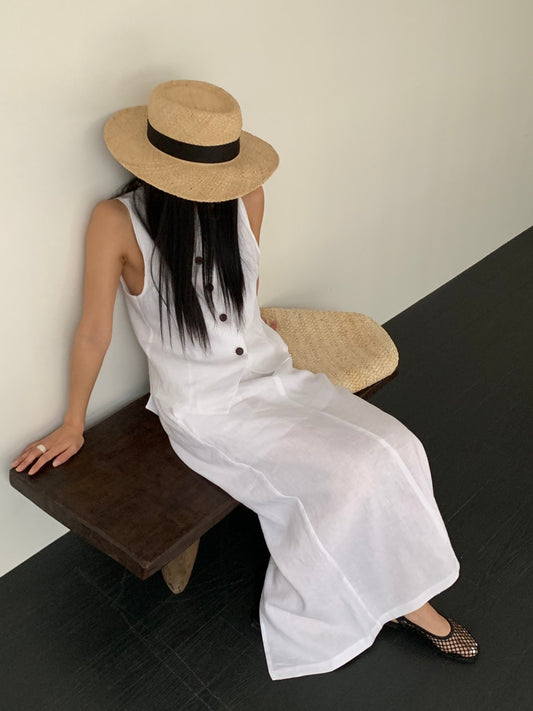 <Pre-Order> Linen Straight Long Skirt