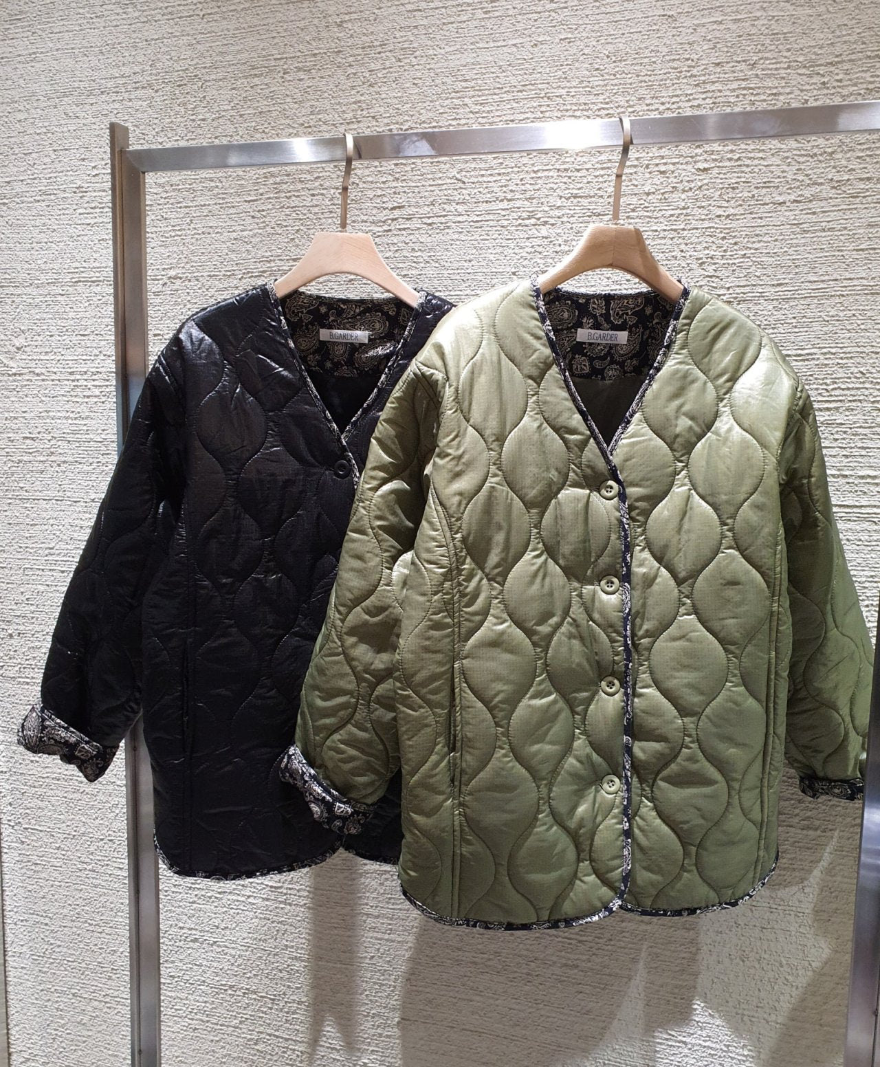 Quilted Nylon Military Liner Jacket