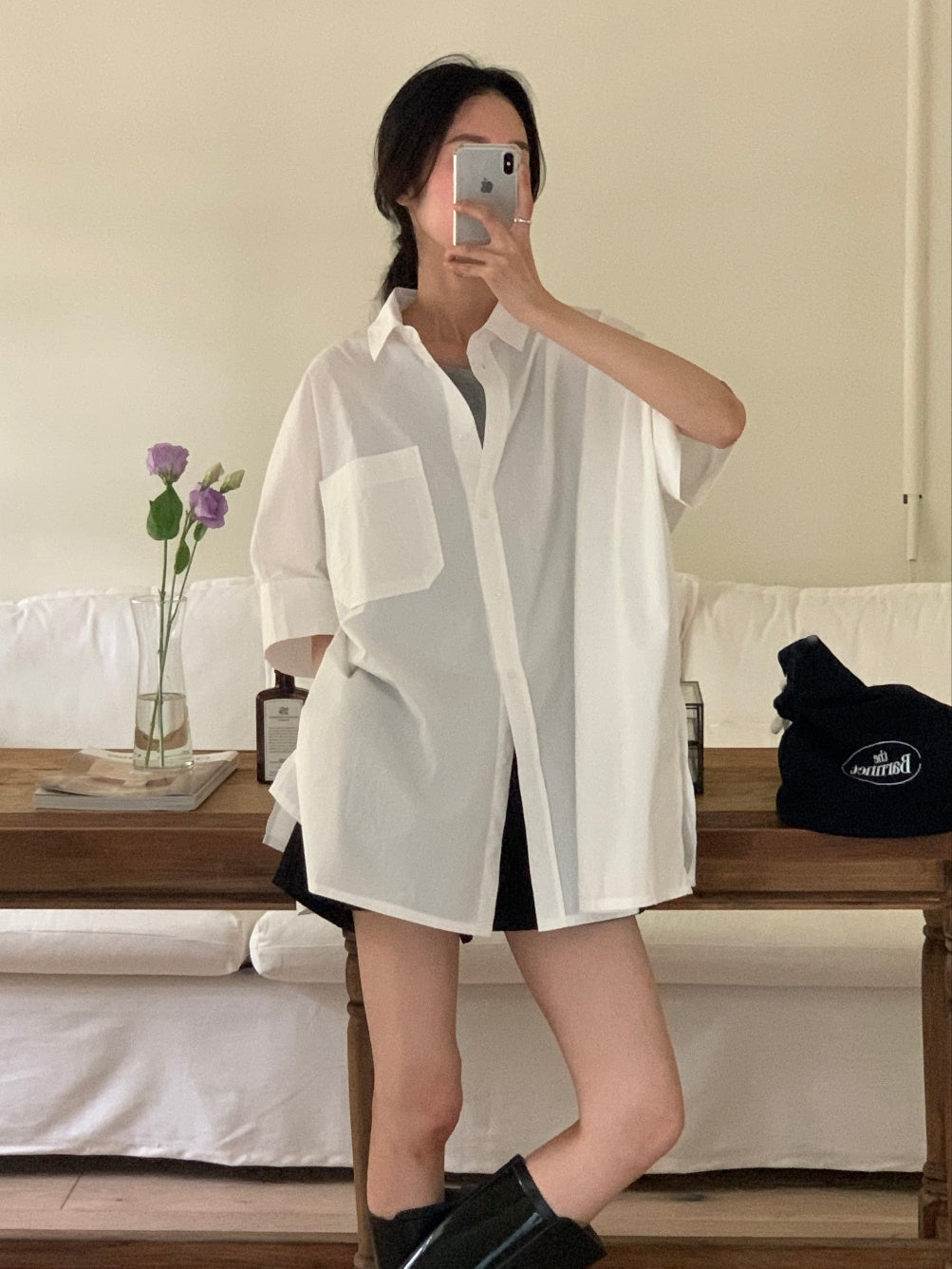 Bree Oversized Cotton Shirt