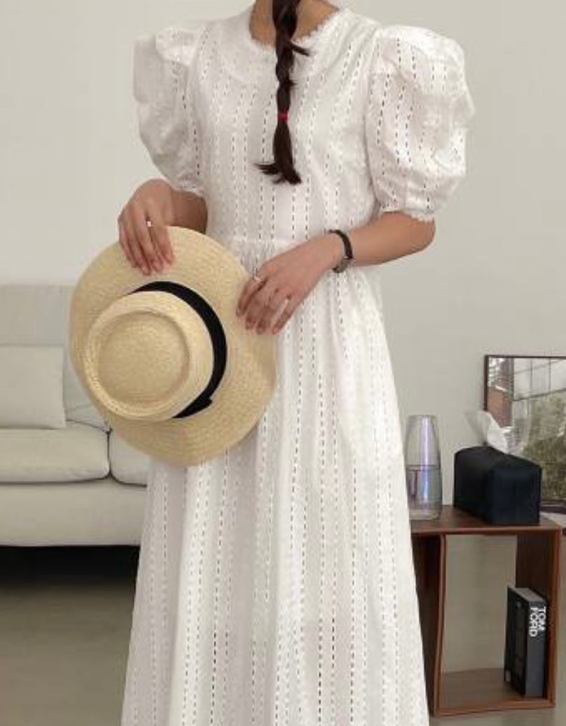 Eyelet Maxi Dress