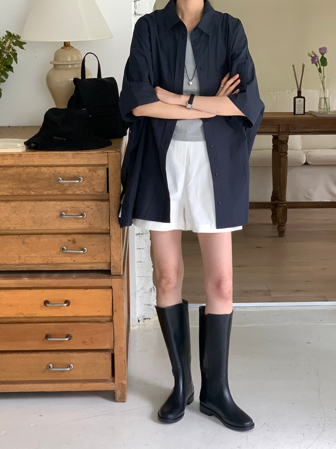 Bree Oversized Cotton Shirt