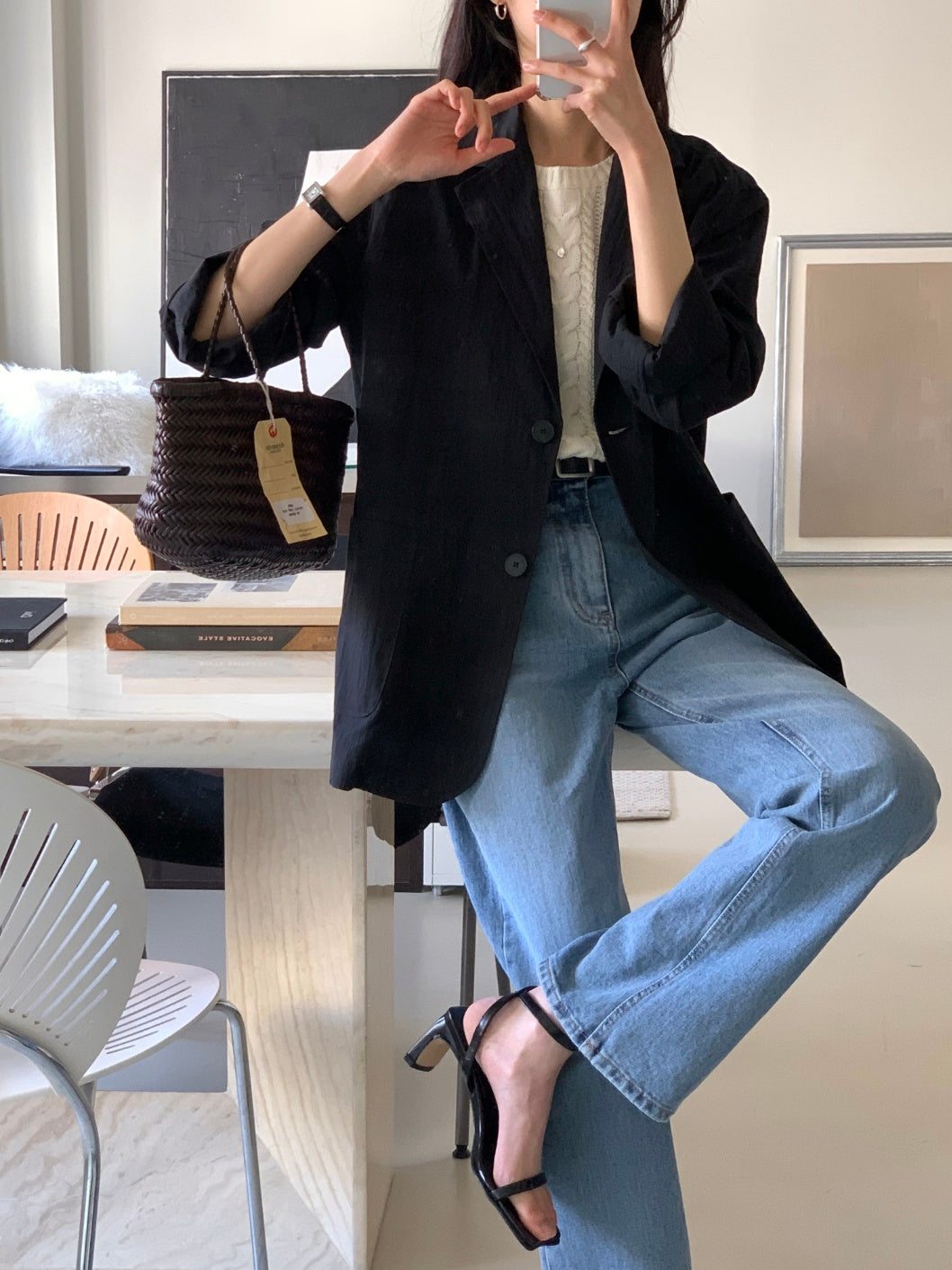 Cotton / Nylon Single Blazer