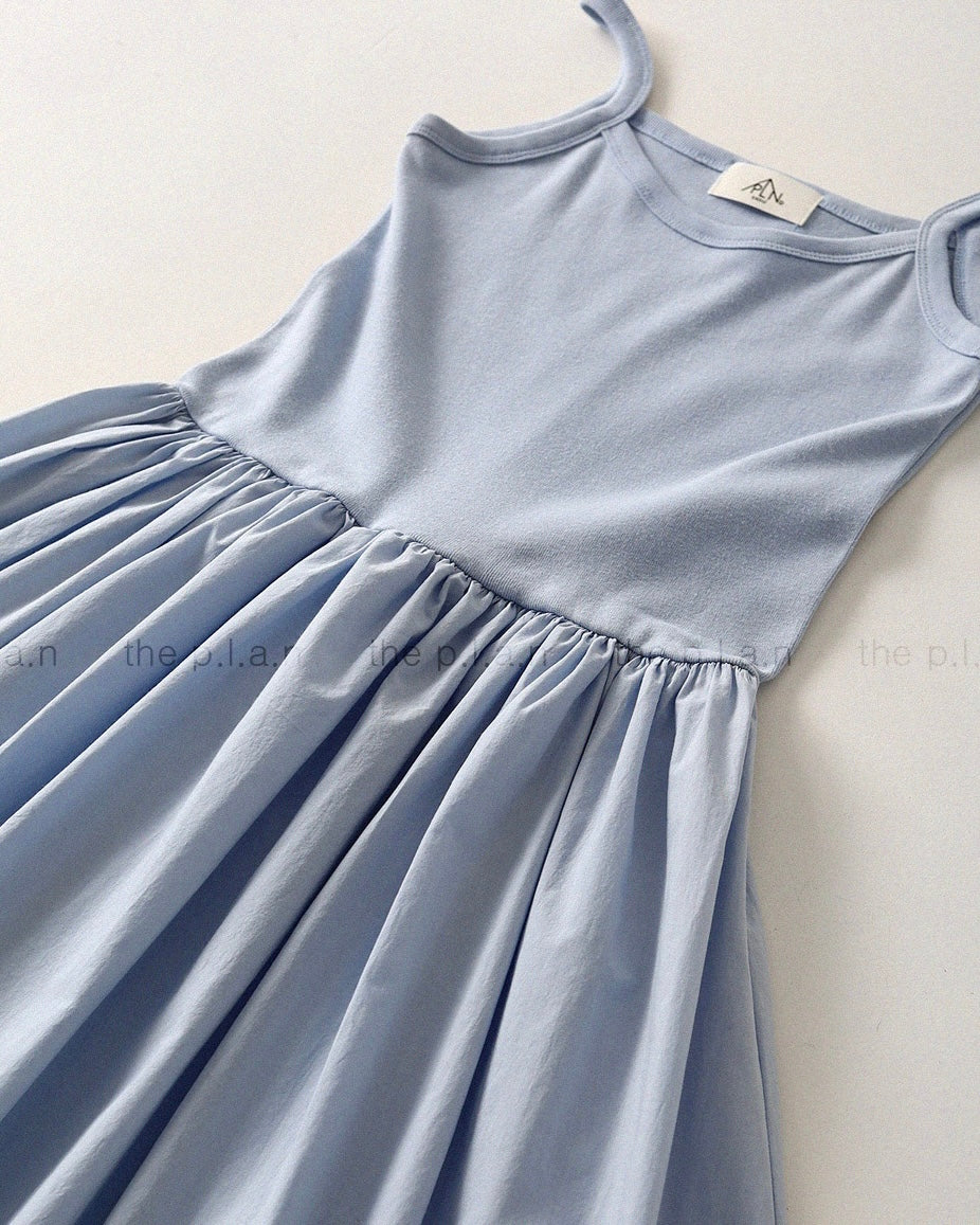 Cotton Combo Tiered Maxi Dress