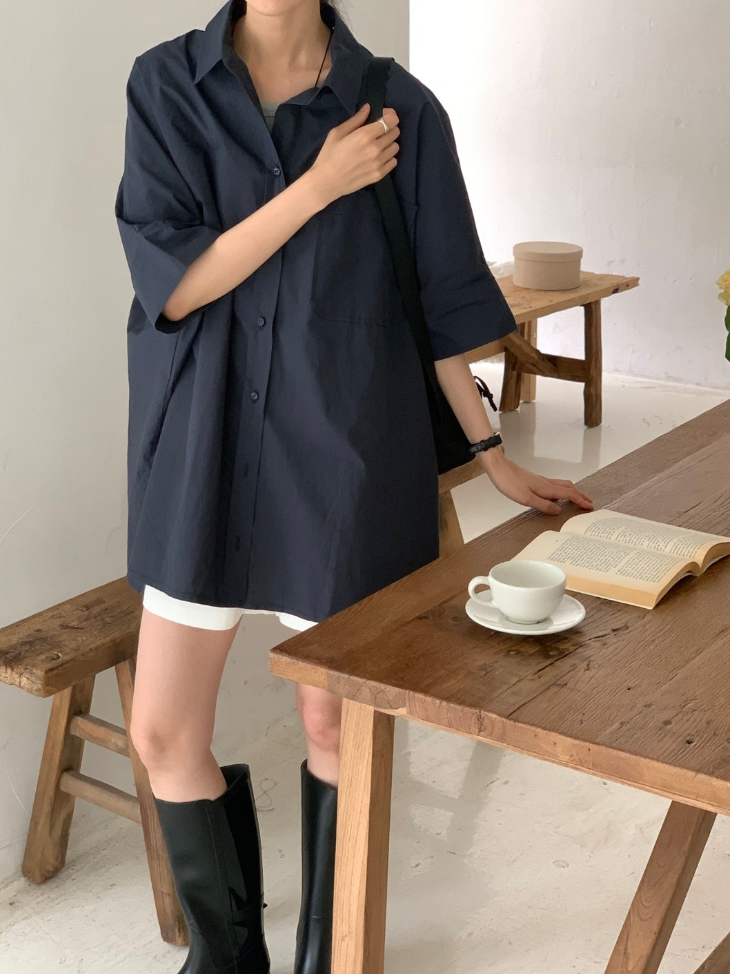 Bree Oversized Cotton Shirt