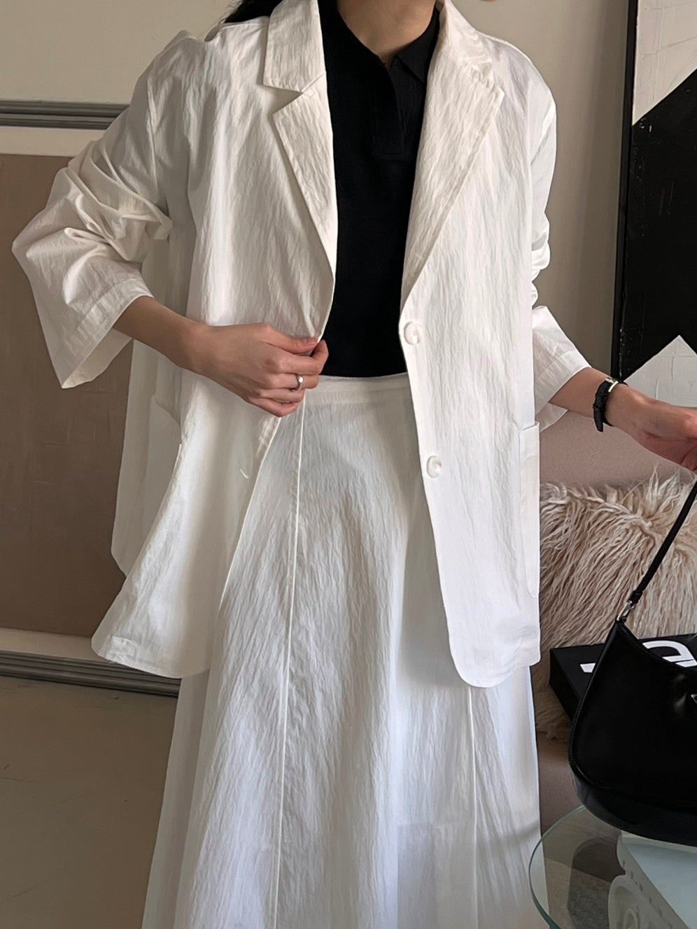 Cotton / Nylon Single Blazer