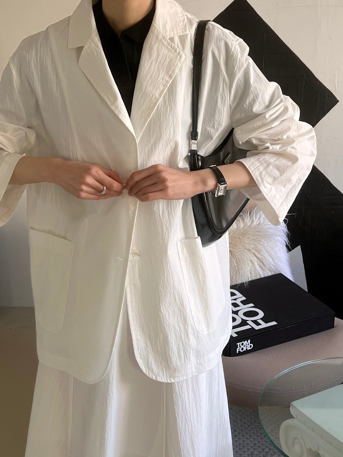 Cotton / Nylon Single Blazer