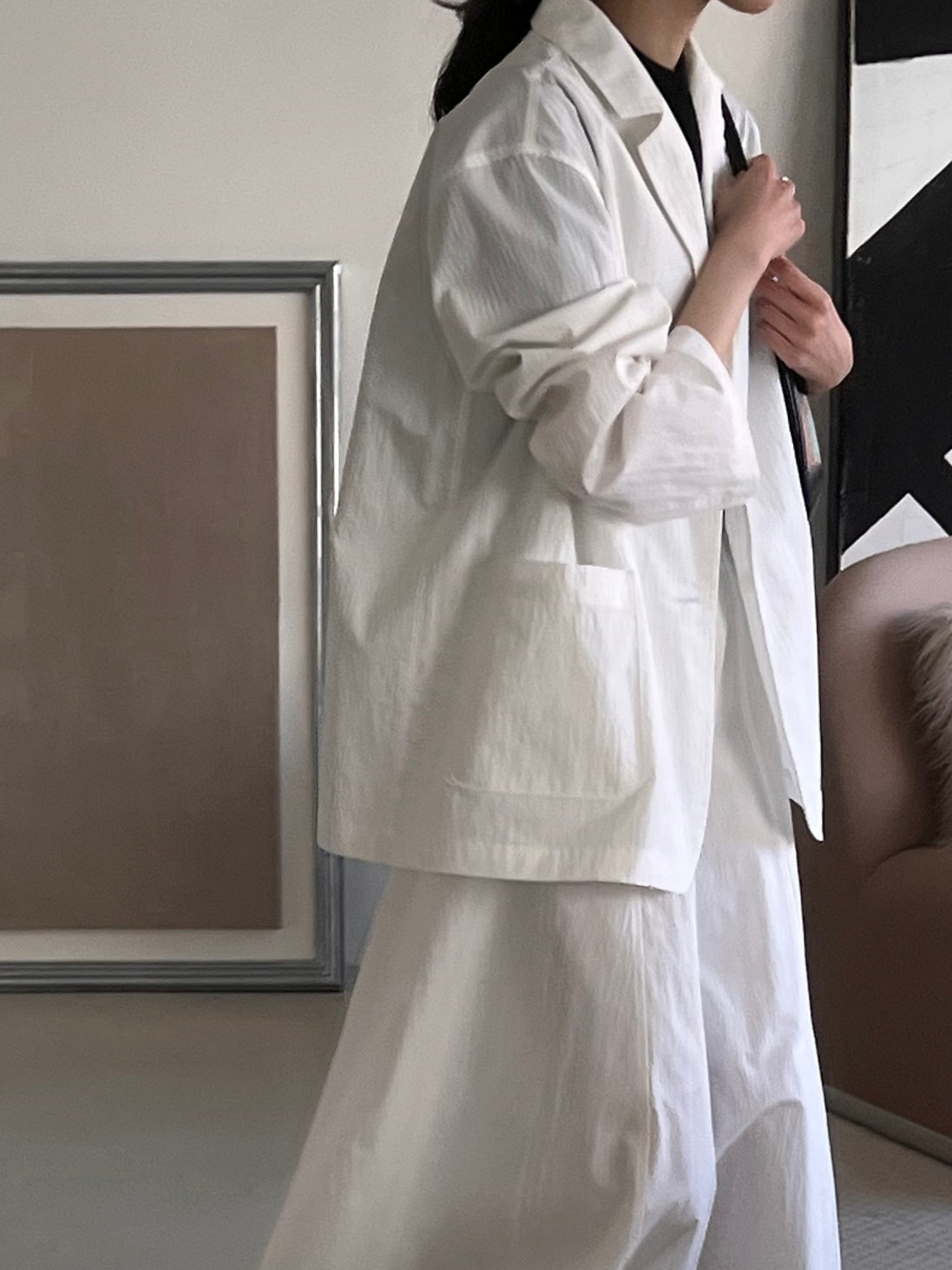 Cotton / Nylon Single Blazer