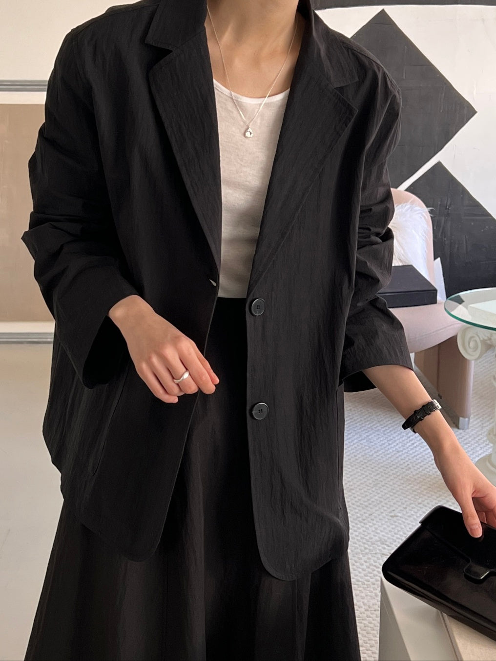 Cotton / Nylon Single Blazer