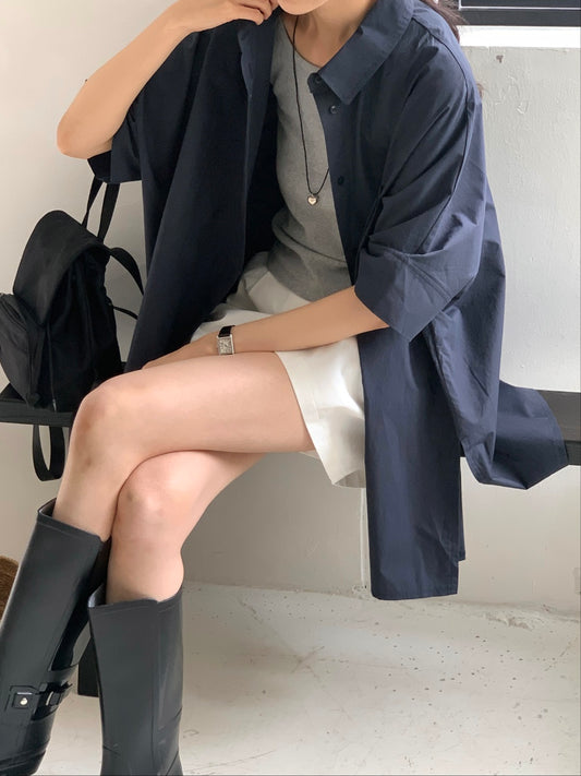 Bree Oversized Cotton Shirt