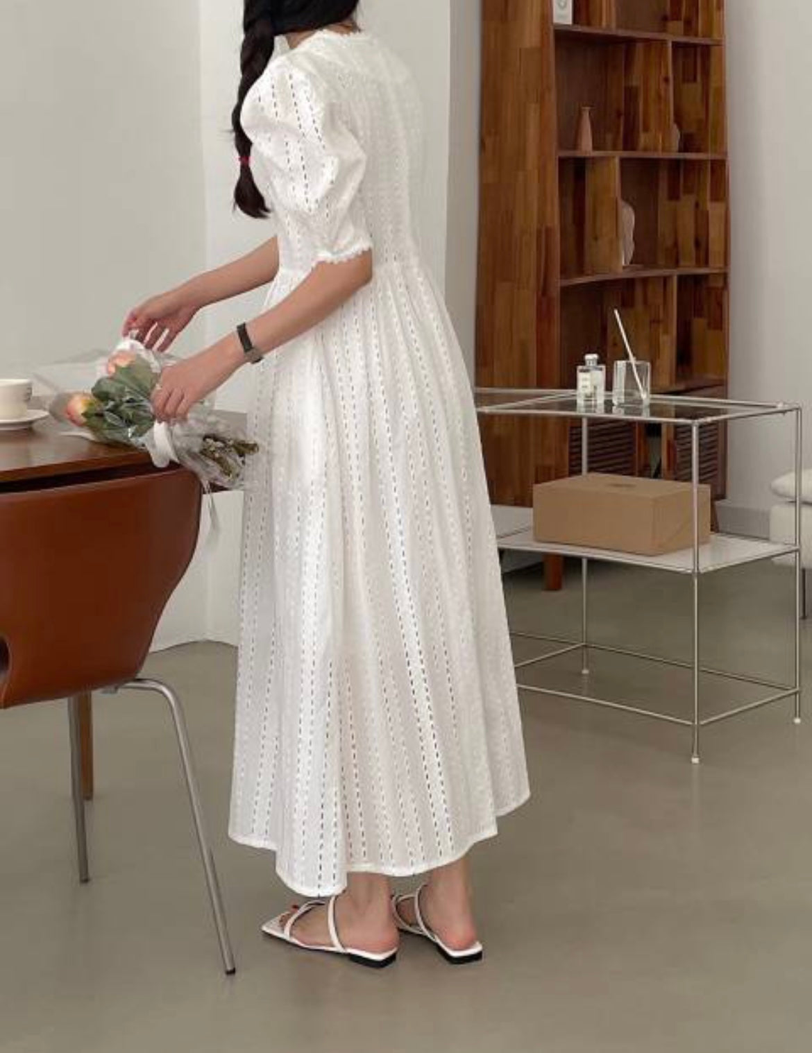 Eyelet Maxi Dress