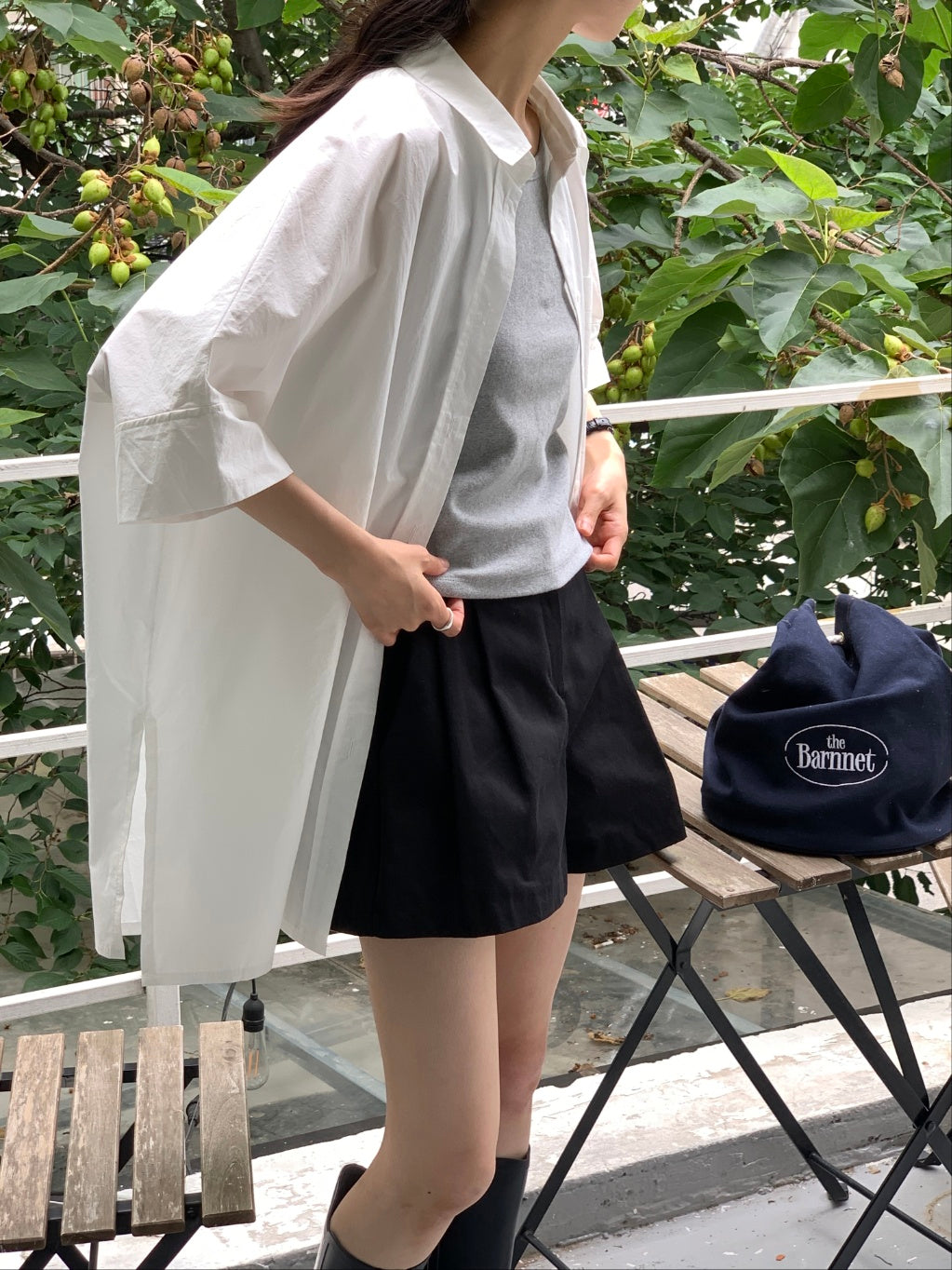 Bree Oversized Cotton Shirt