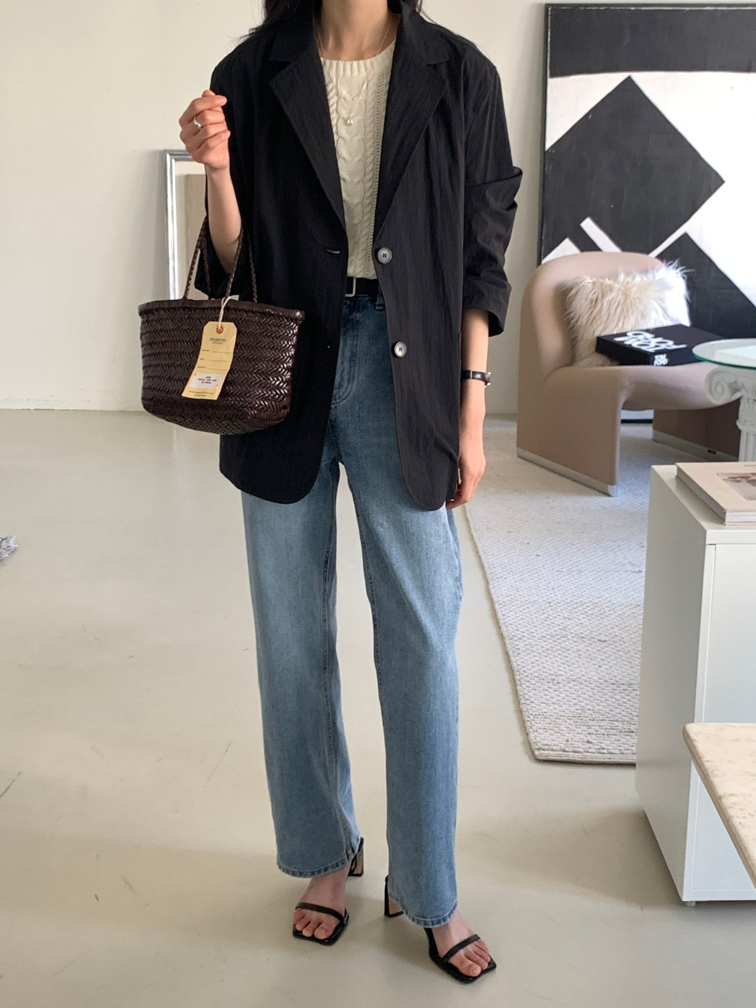 Cotton / Nylon Single Blazer