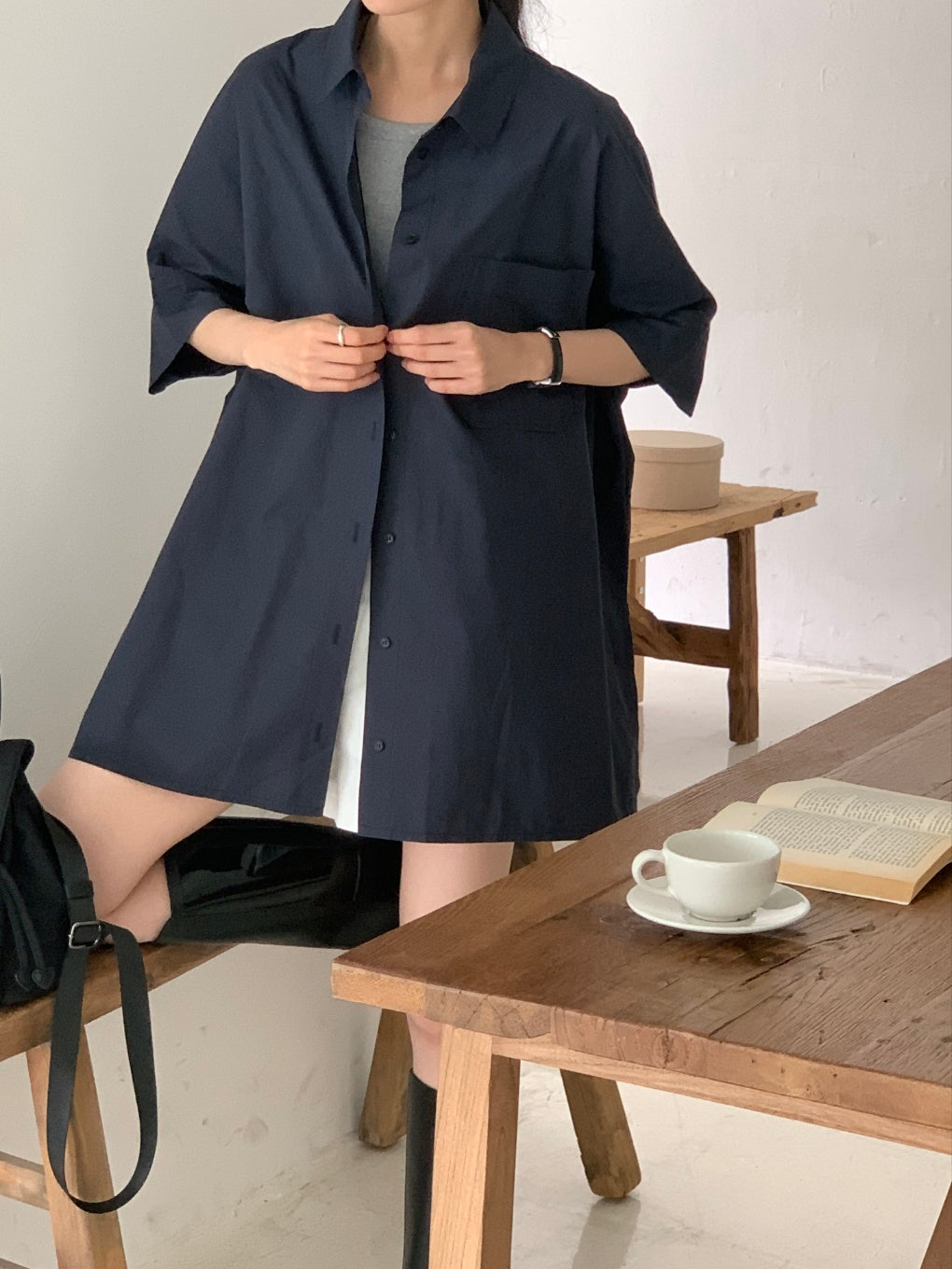 Bree Oversized Cotton Shirt