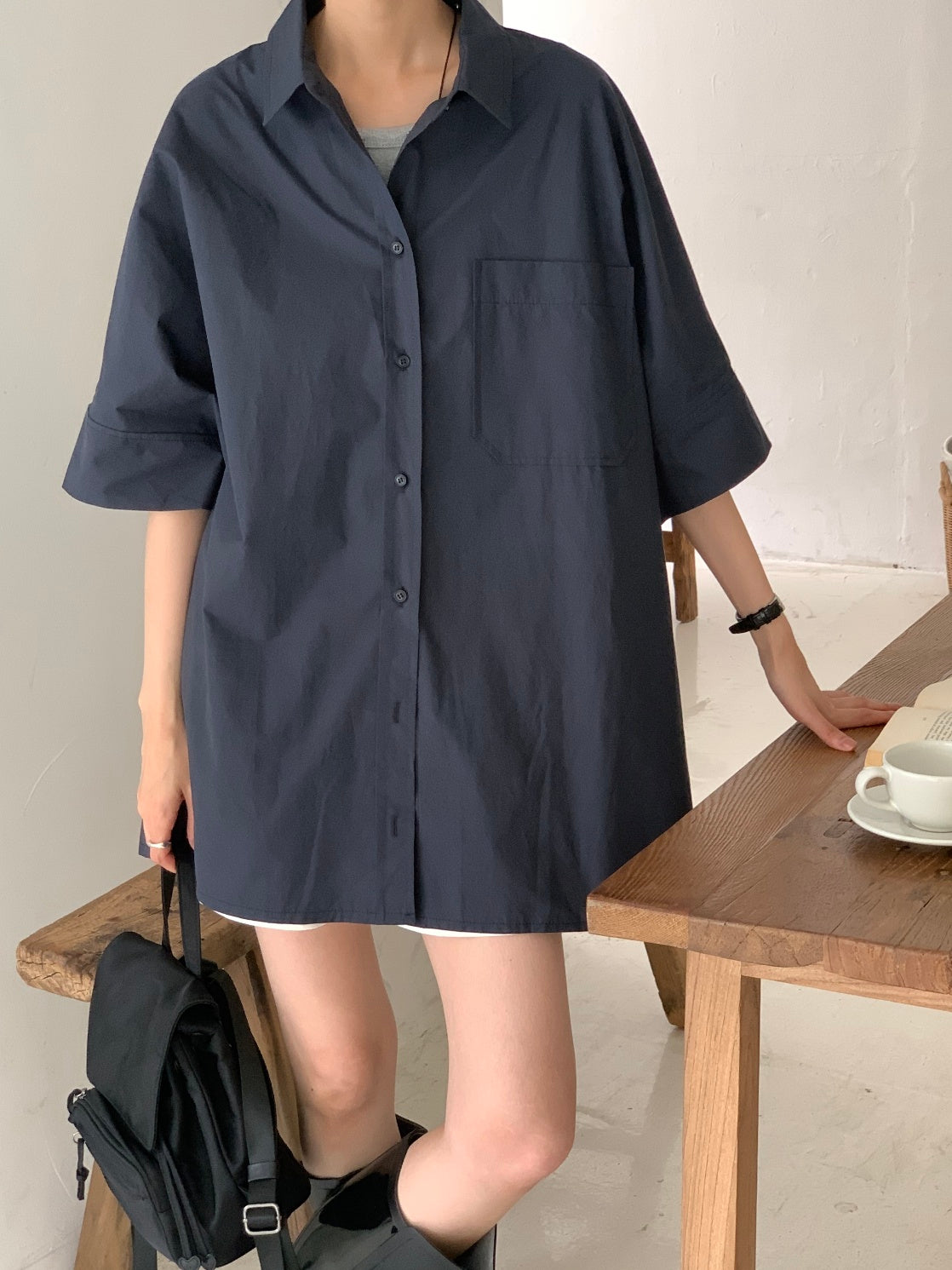 Bree Oversized Cotton Shirt