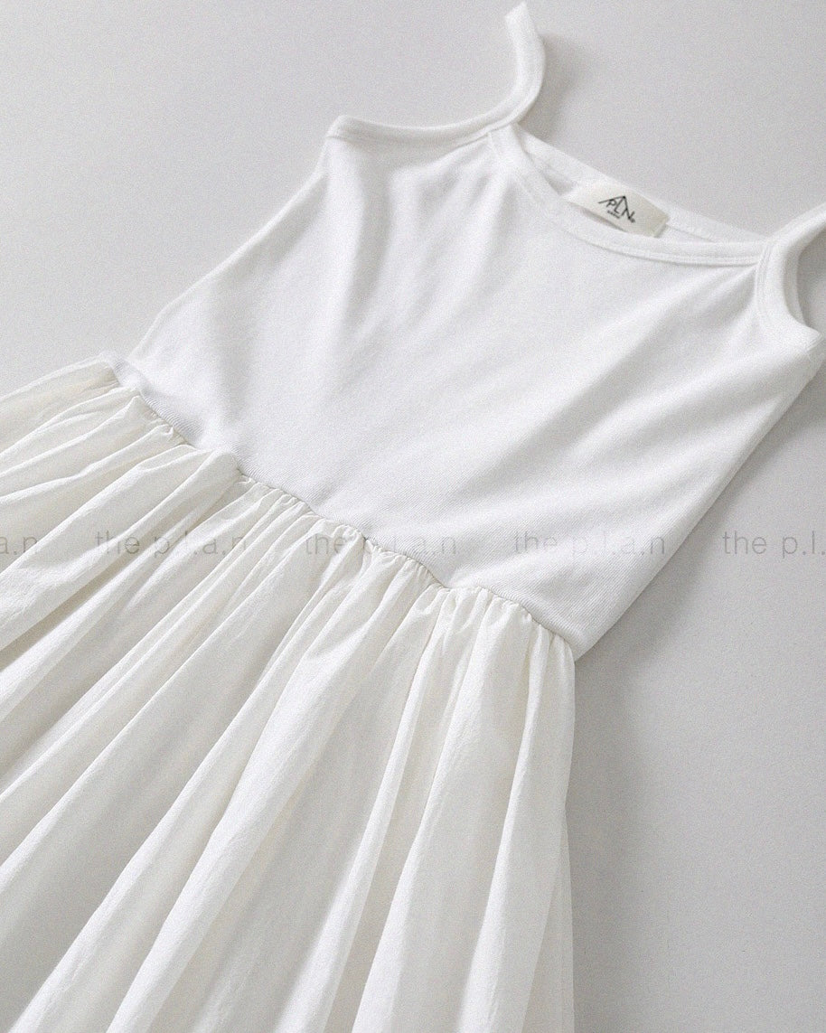 Cotton Combo Tiered Maxi Dress