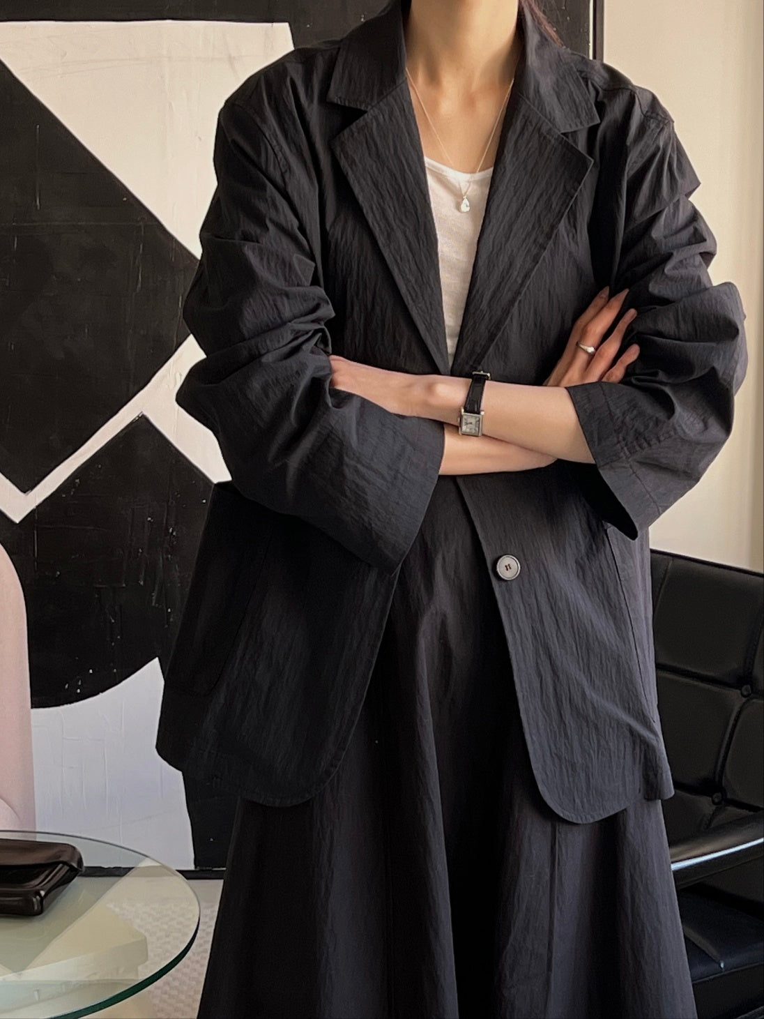 Cotton / Nylon Single Blazer