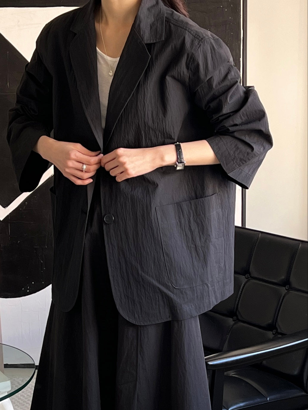 Cotton / Nylon Single Blazer